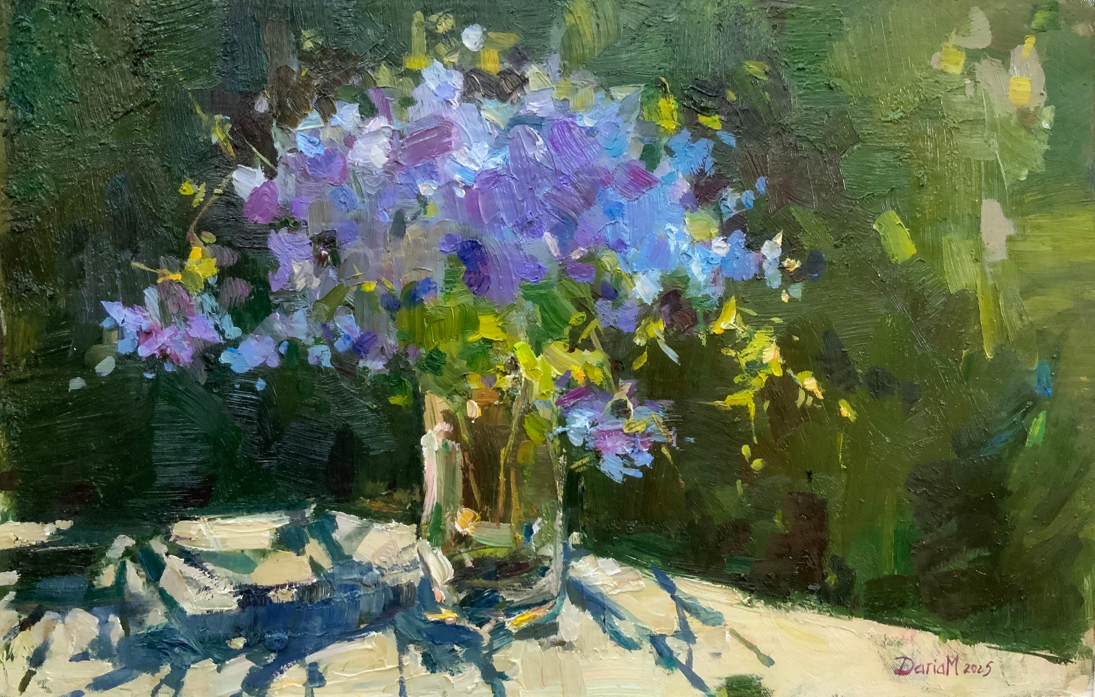 Daria Molostnova Abstract Painting - Flowers and Shadows