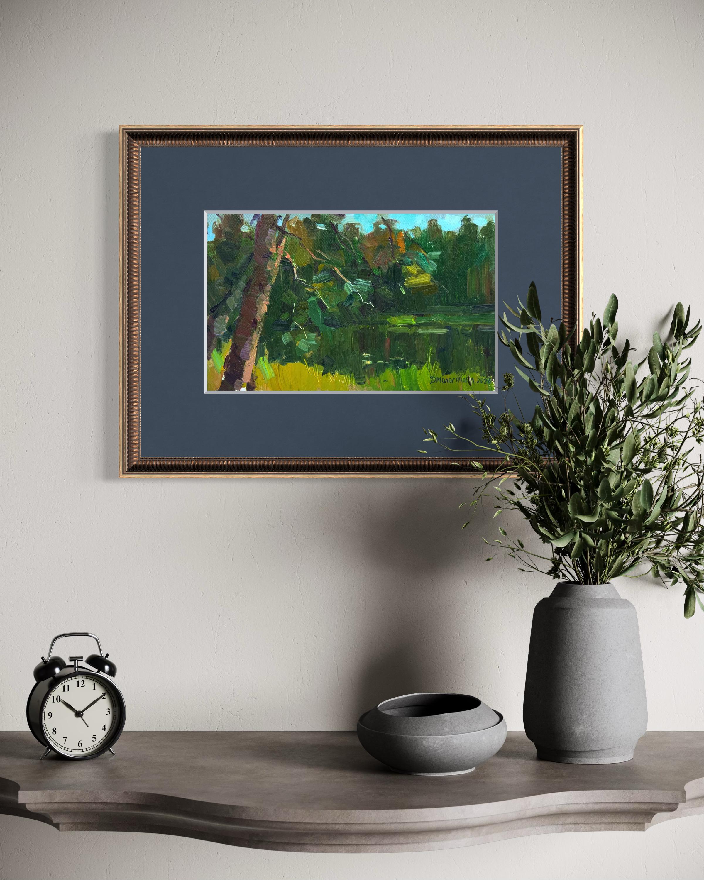 lac de forêt, réflexion, paysage, forêt, plein air, petite peinture, minimalisme

Une petite peinture en plein air créée à partir de la vie sur la rive d'un lac de forêt tranquille.

Cet étang caché se trouve au fond des bois, entouré d'arbres et