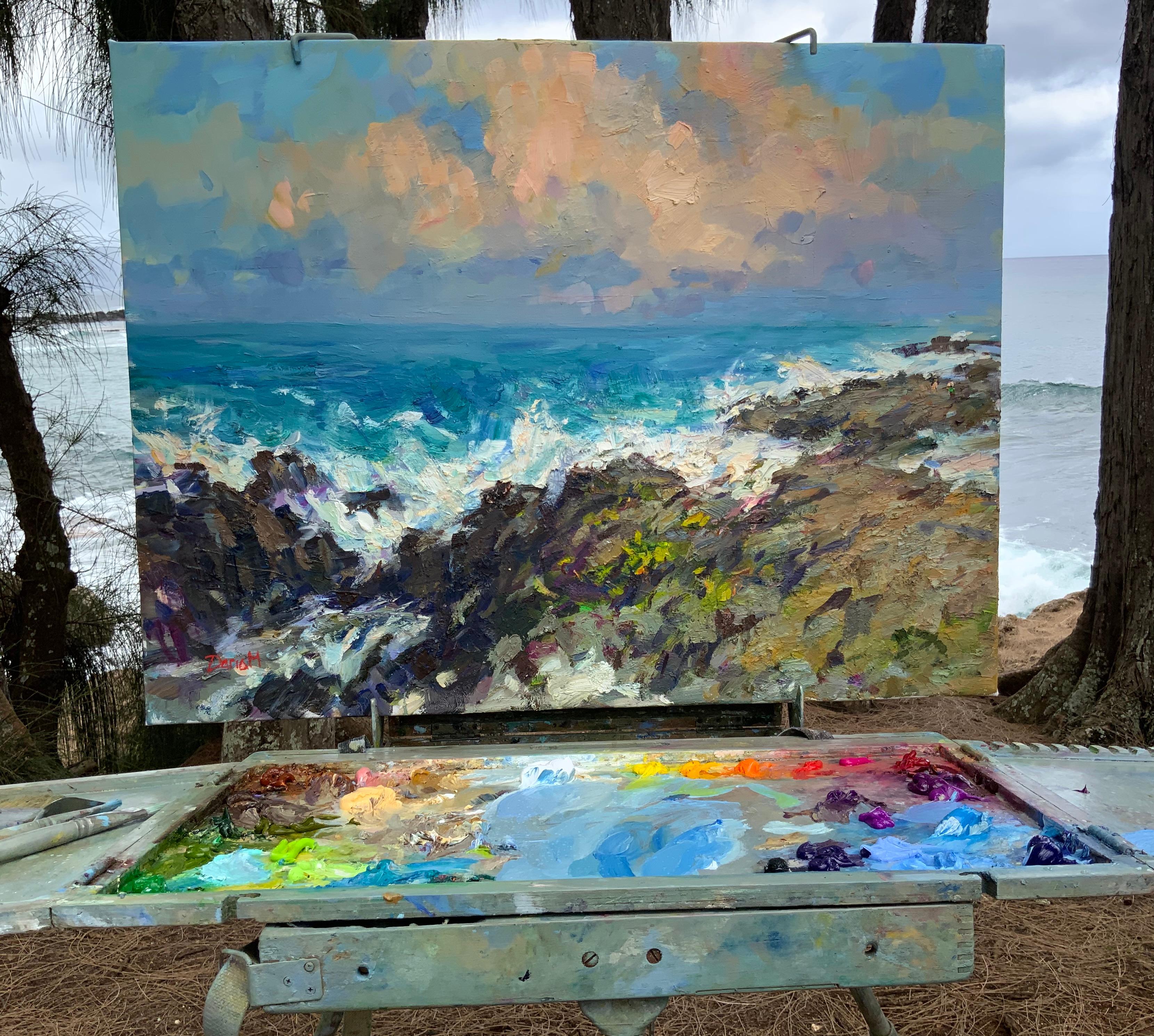 Hawaï - Impressionnisme Painting par Daria Molostnova