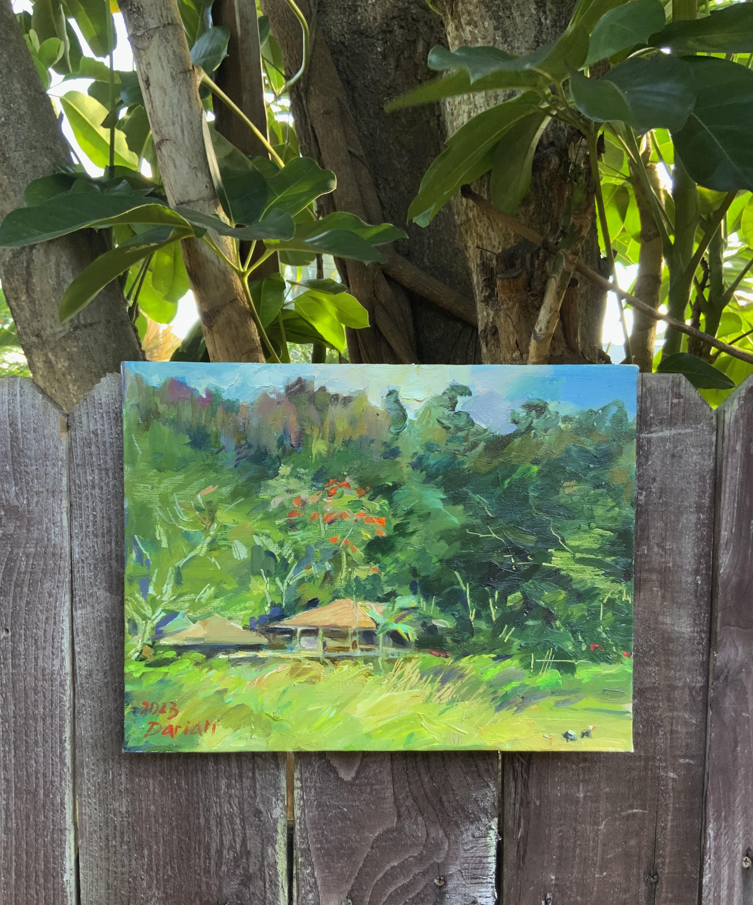 The House by the Road – Painting von Daria Molostnova