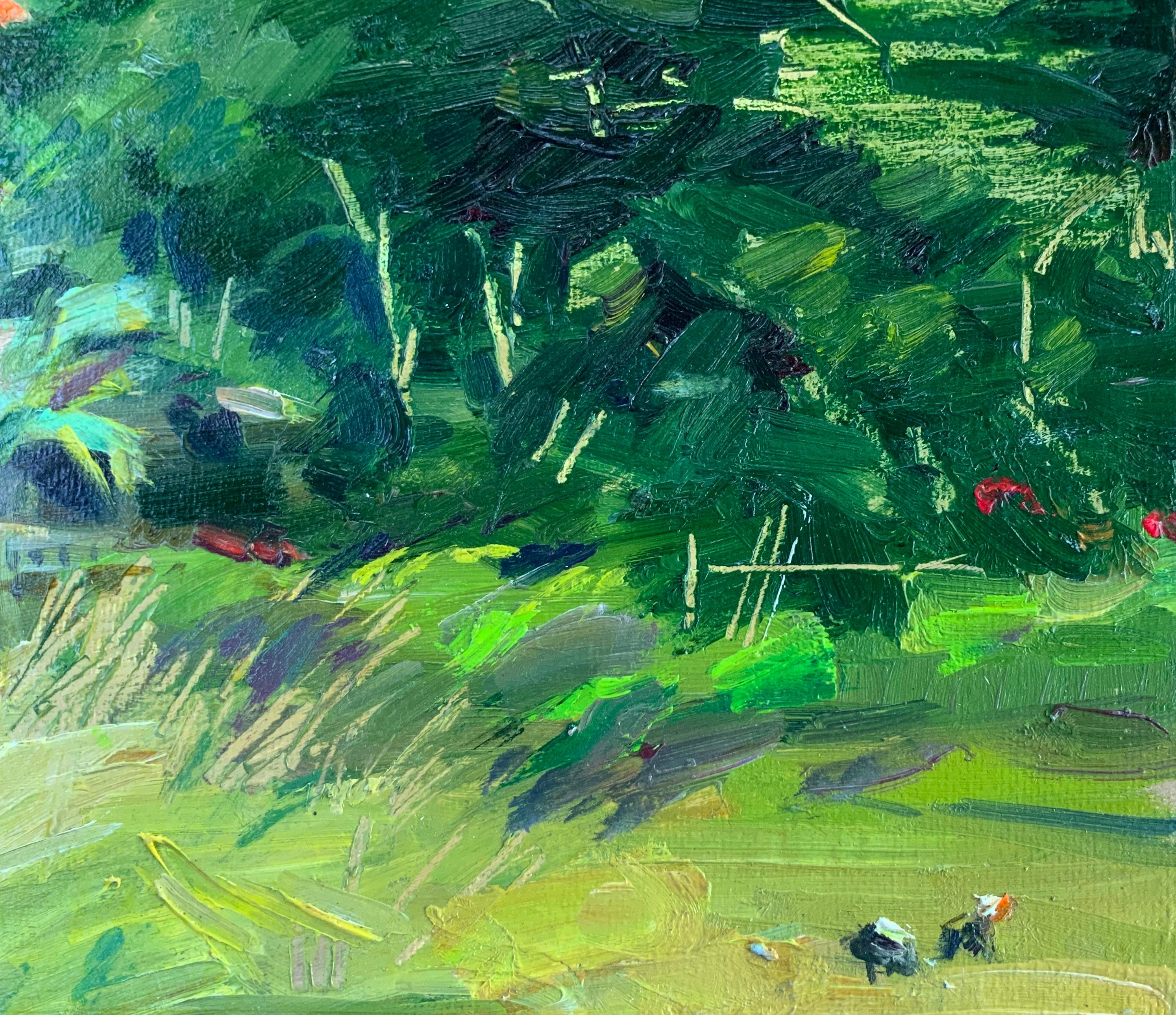 The House by the Road (Realismus), Painting, von Daria Molostnova