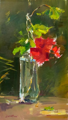 Red Hibiscus in the Sun