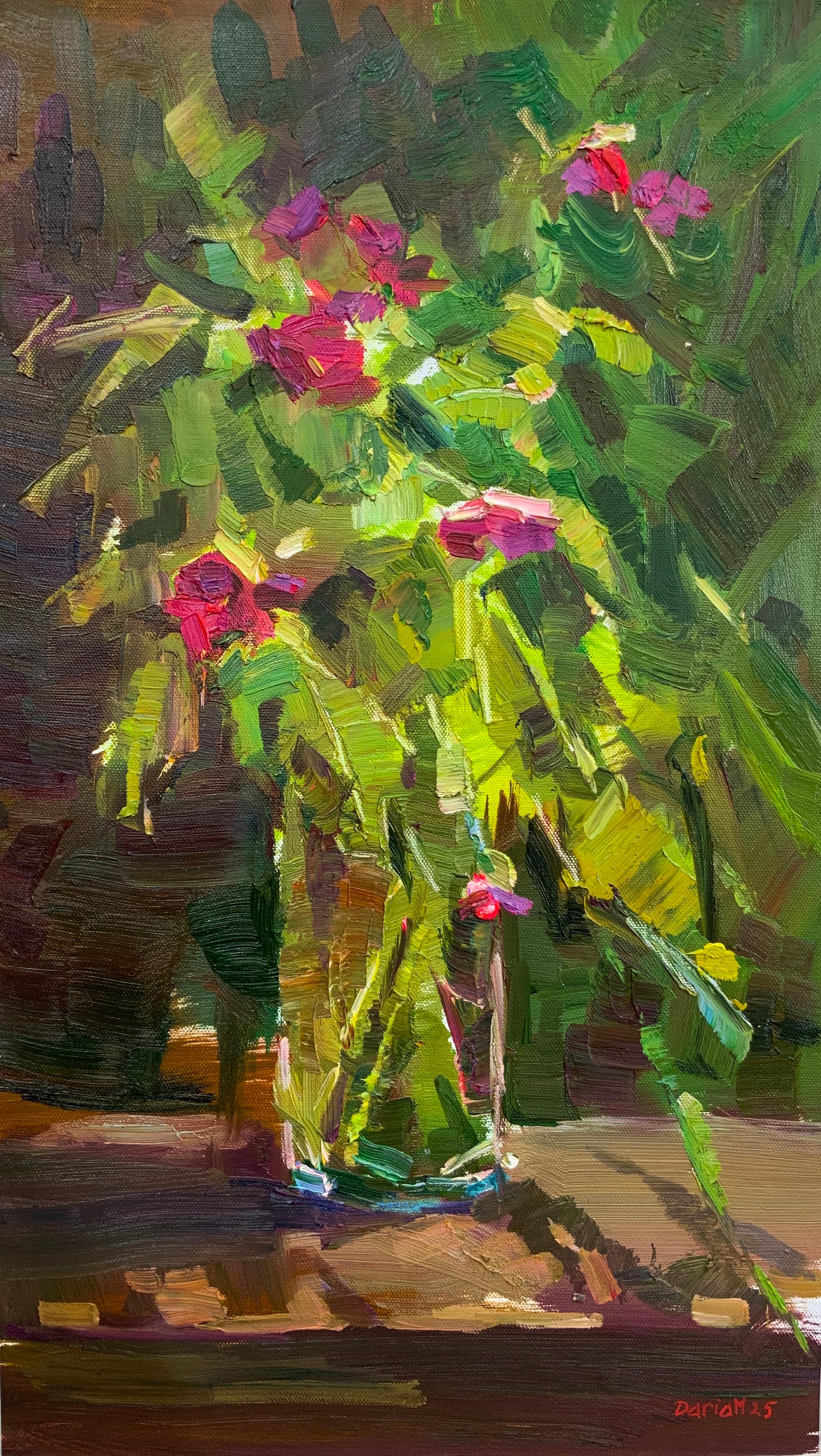 Daria Molostnova Still-Life Painting - Impatiens in Sunlight