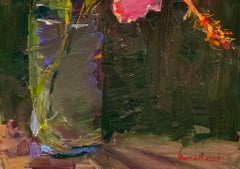 Island Flower - Pink Hibiscus, Hawaiian tropical garden, American artist