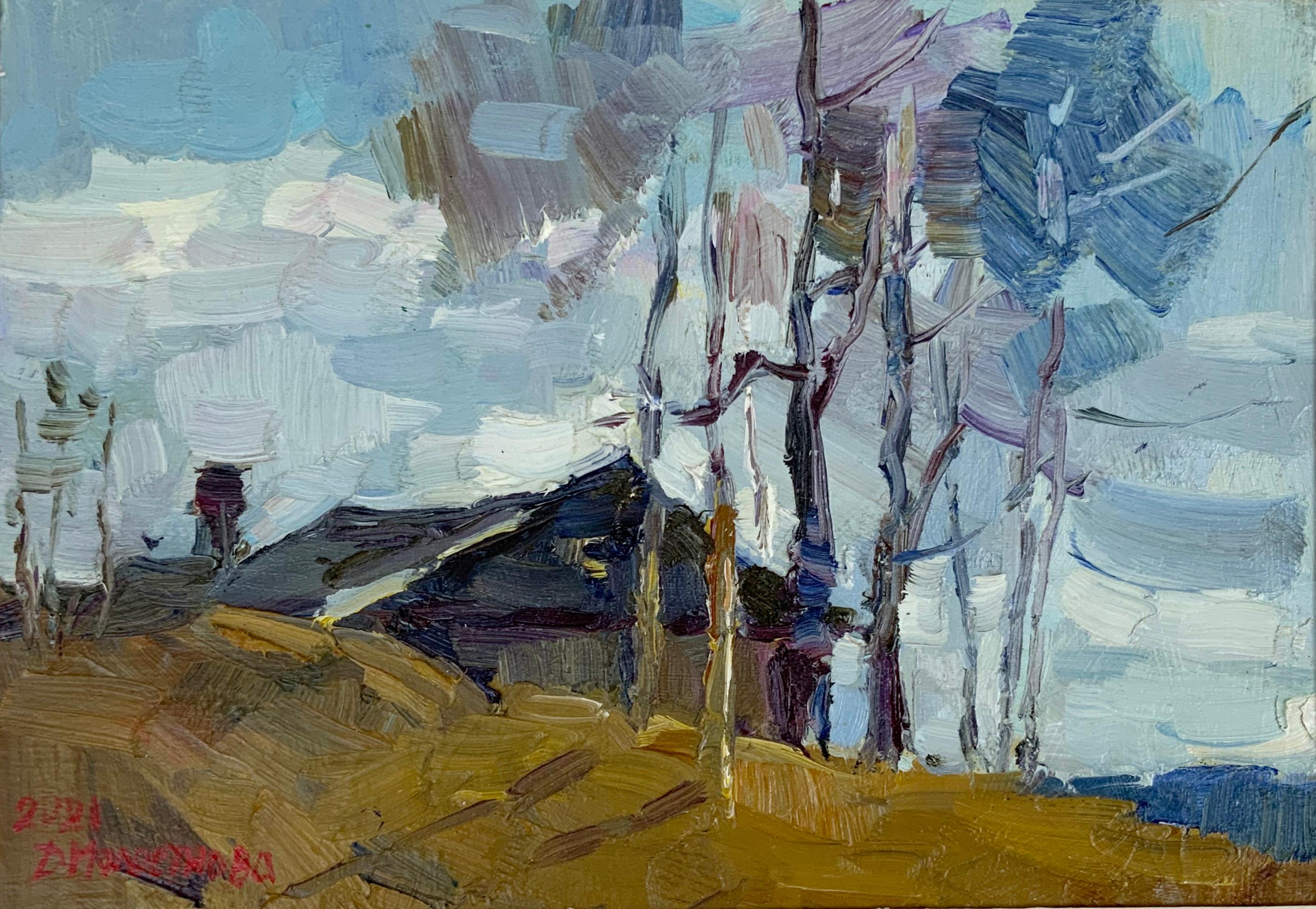 Landscape Painting Daria Molostnova - Fin de l'automne