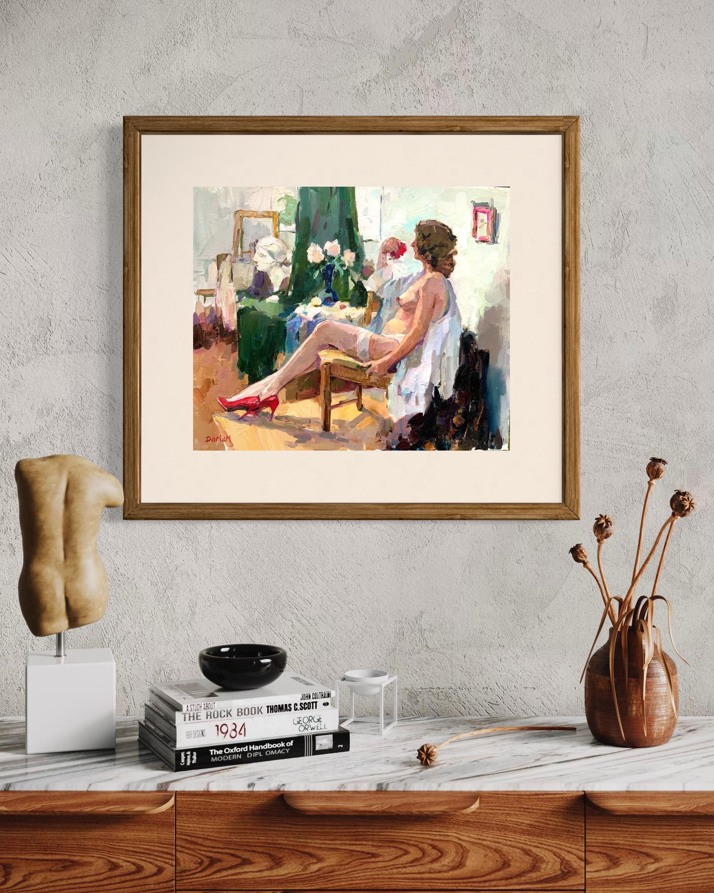 Model in the Studio: Pause with Rose For Sale 6