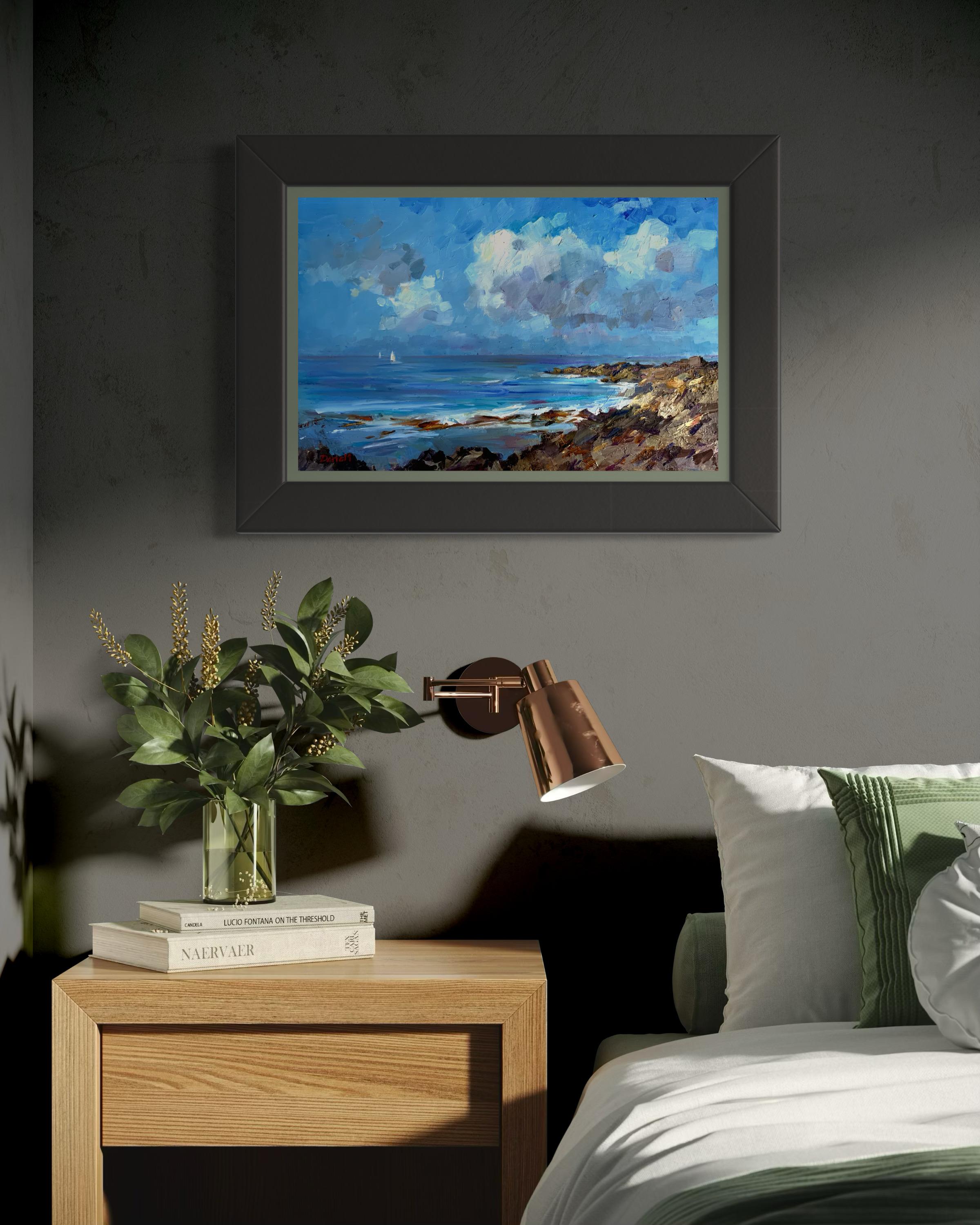 Morning Between Storms. Spring, ocean, light, sunrise, marine art, natural light For Sale 5