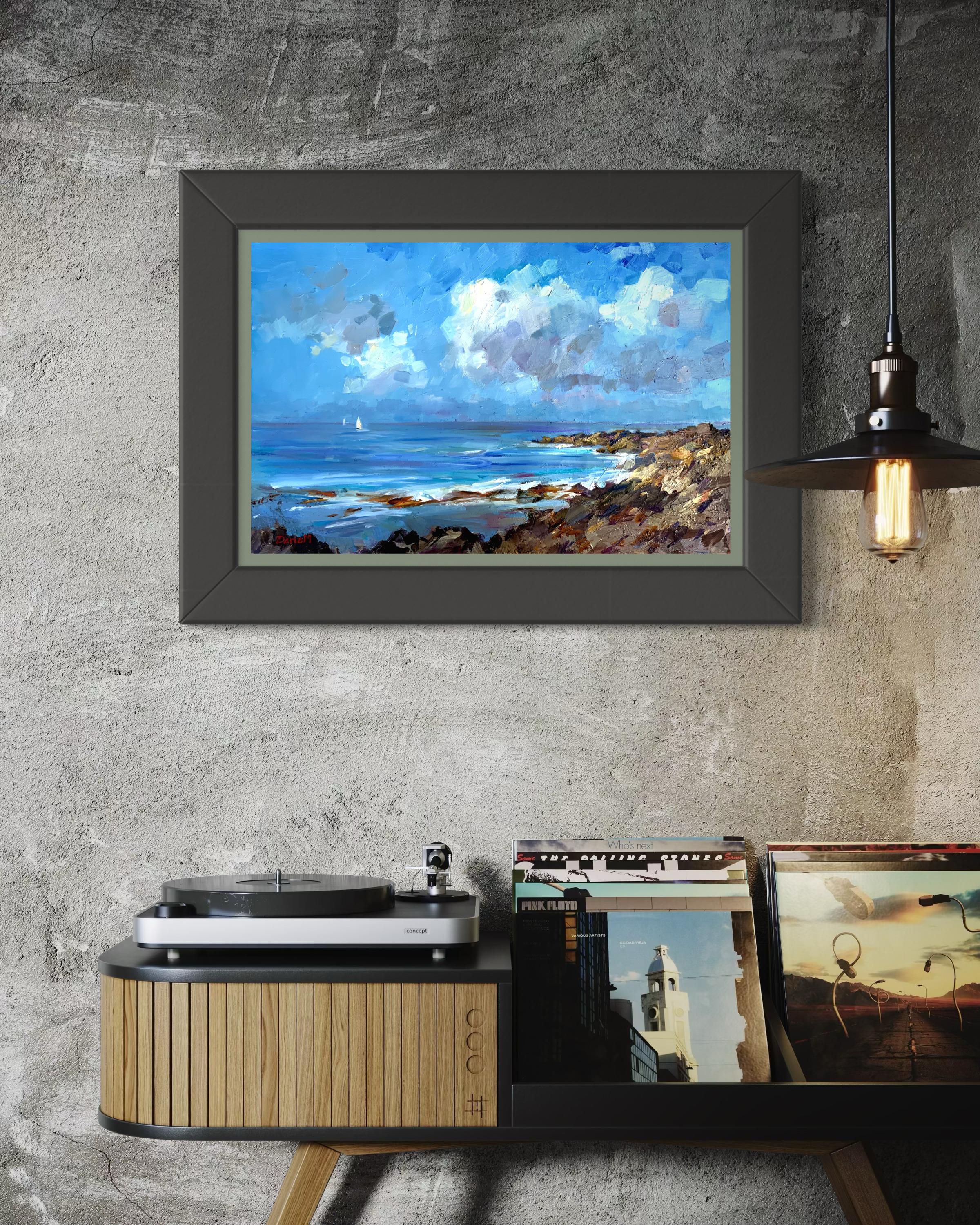 Morning Between Storms. Spring, ocean, light, sunrise, marine art, natural light For Sale 2