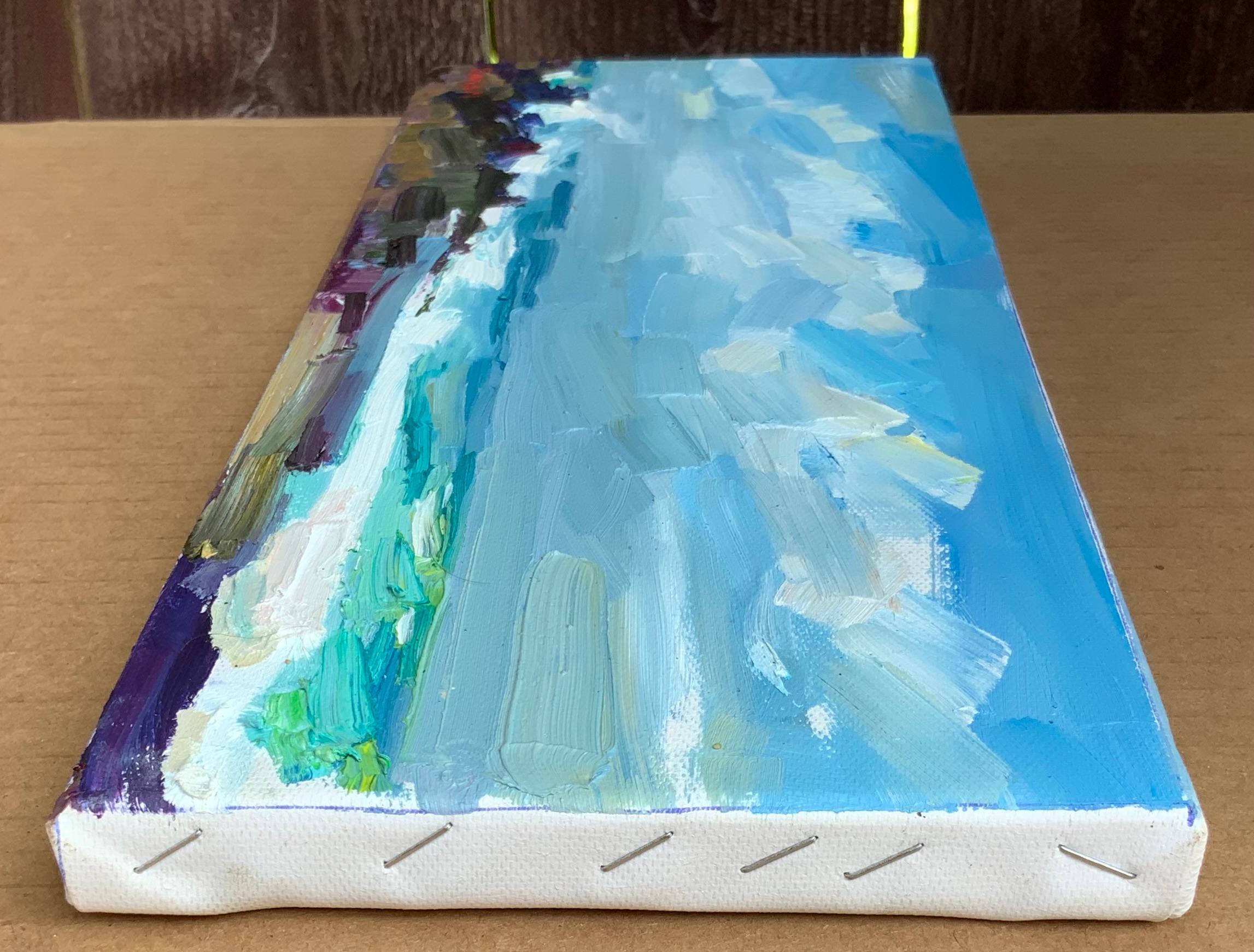 Bewegung (Blau), Landscape Painting, von Daria Molostnova