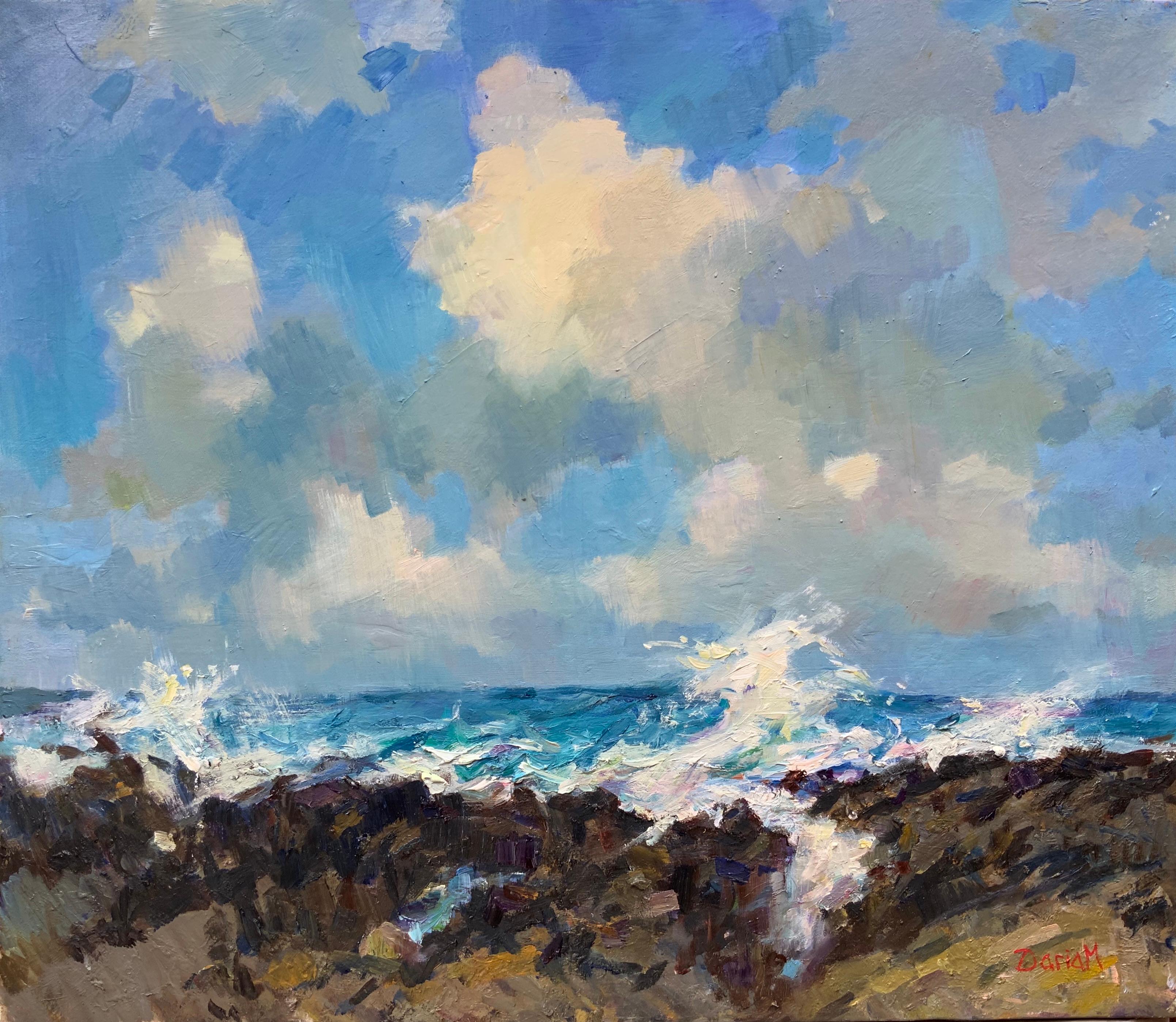 Landscape Painting Daria Molostnova - Océan et ciel. Un matin hawaïen