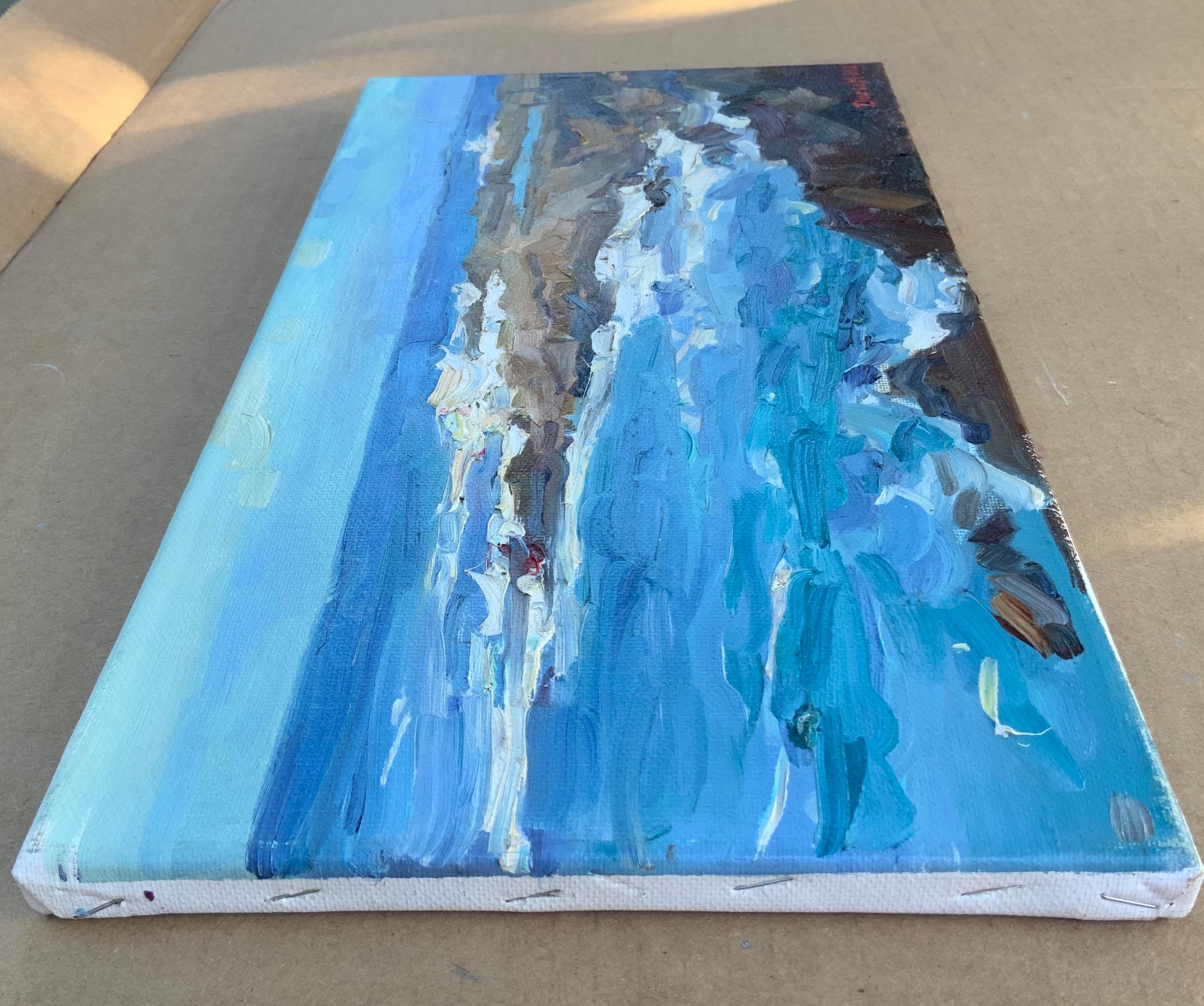 Haifischbucht – Painting von Daria Molostnova