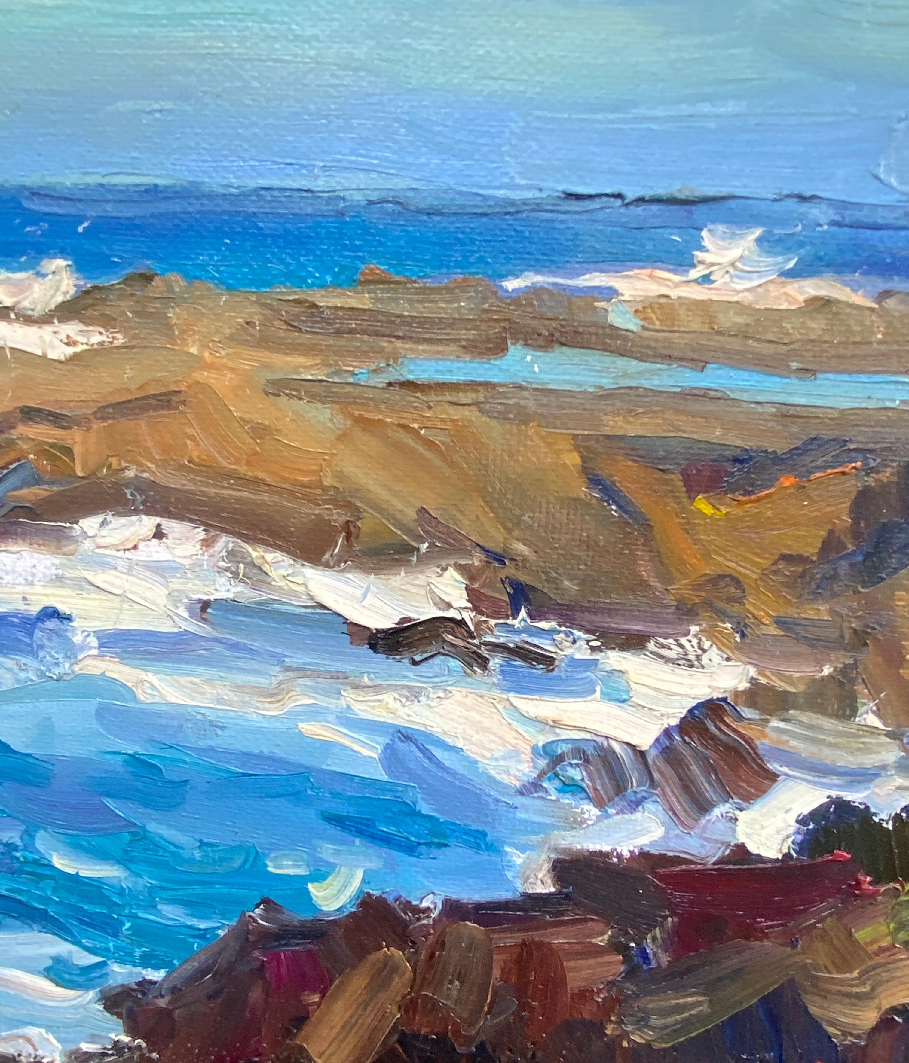Haifischbucht (Post-Impressionismus), Painting, von Daria Molostnova