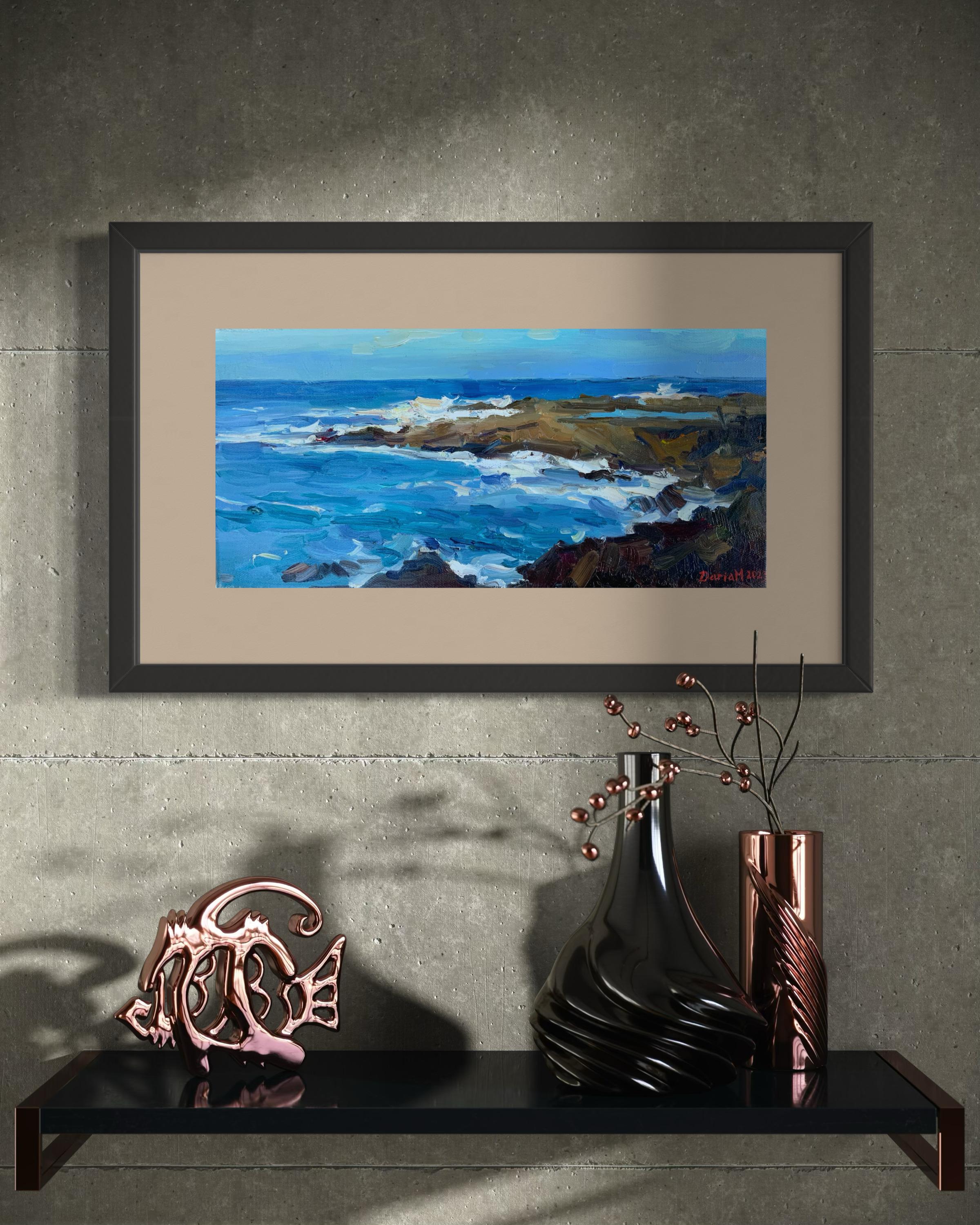 Sharks Cove - Impressionist Painting by Daria Molostnova