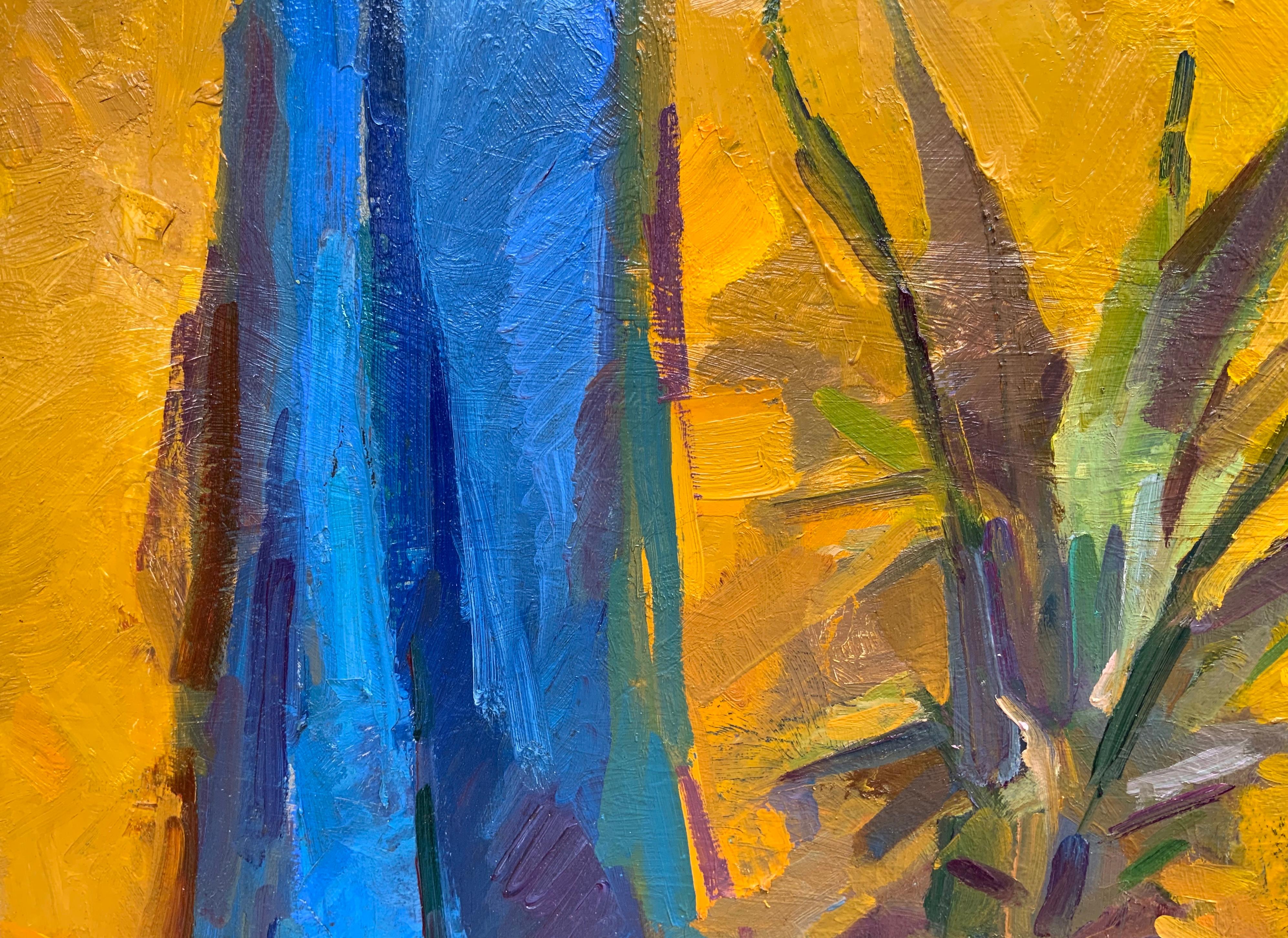 Stilleben mit Ananas. Tropische Früchte, lebendige Palette, reiche Textur. im Angebot 2