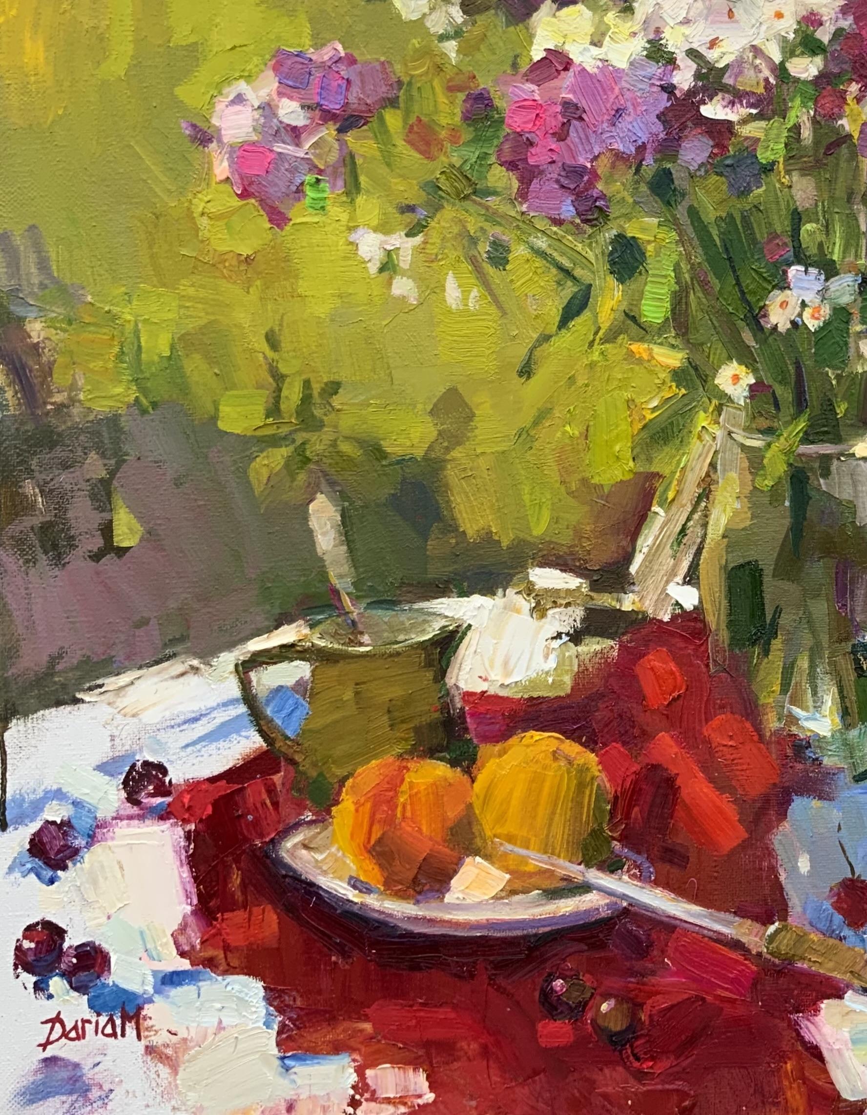 Summer Still Life in the Garden (Braun), Still-Life Painting, von Daria Molostnova