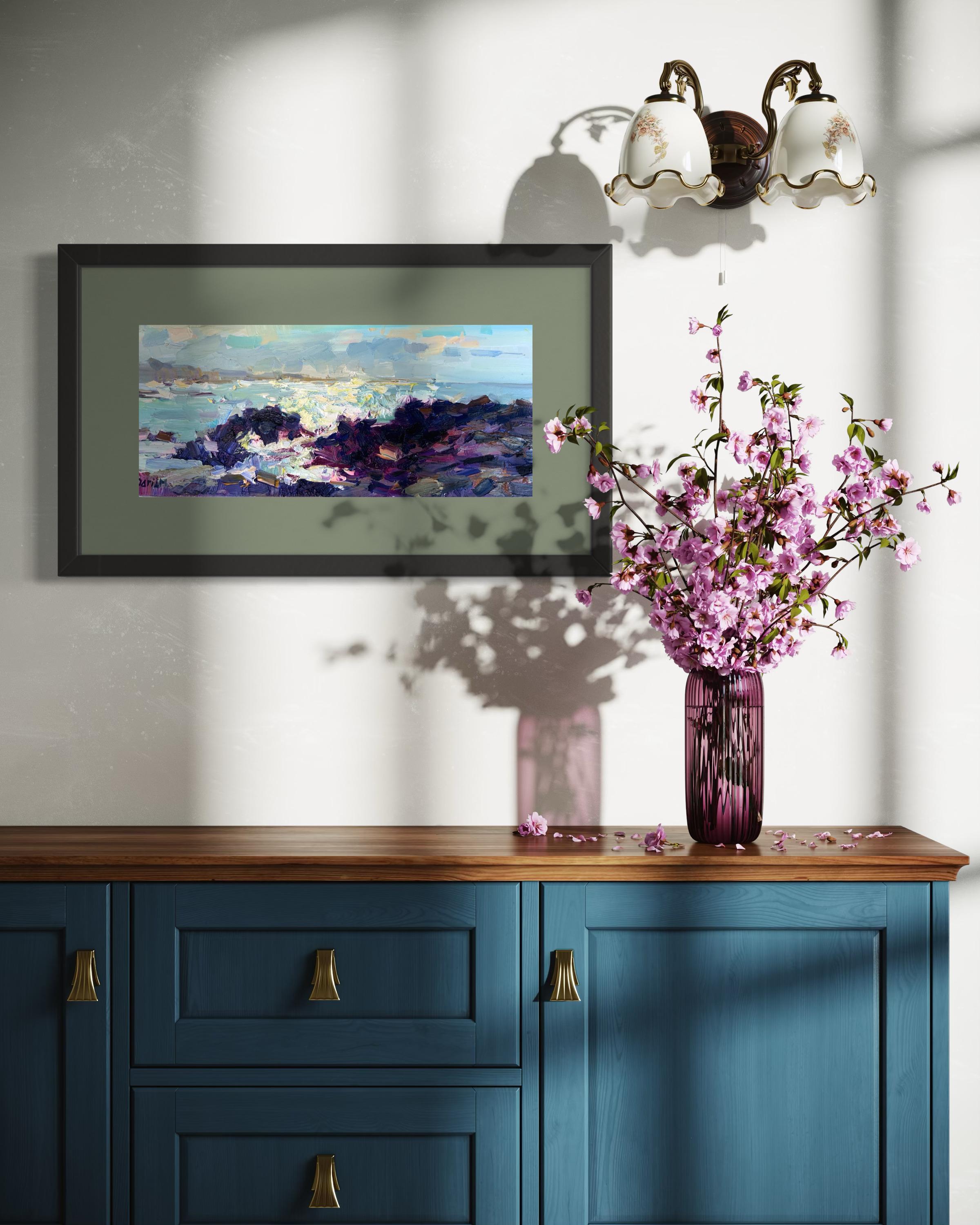 Hawaiian landscape, ocean, winter, plein air, impressionism, marine art, American artist, American art, American landscape

This painting was created on a winter day on the North Shore of Oahu, Hawaii. 

