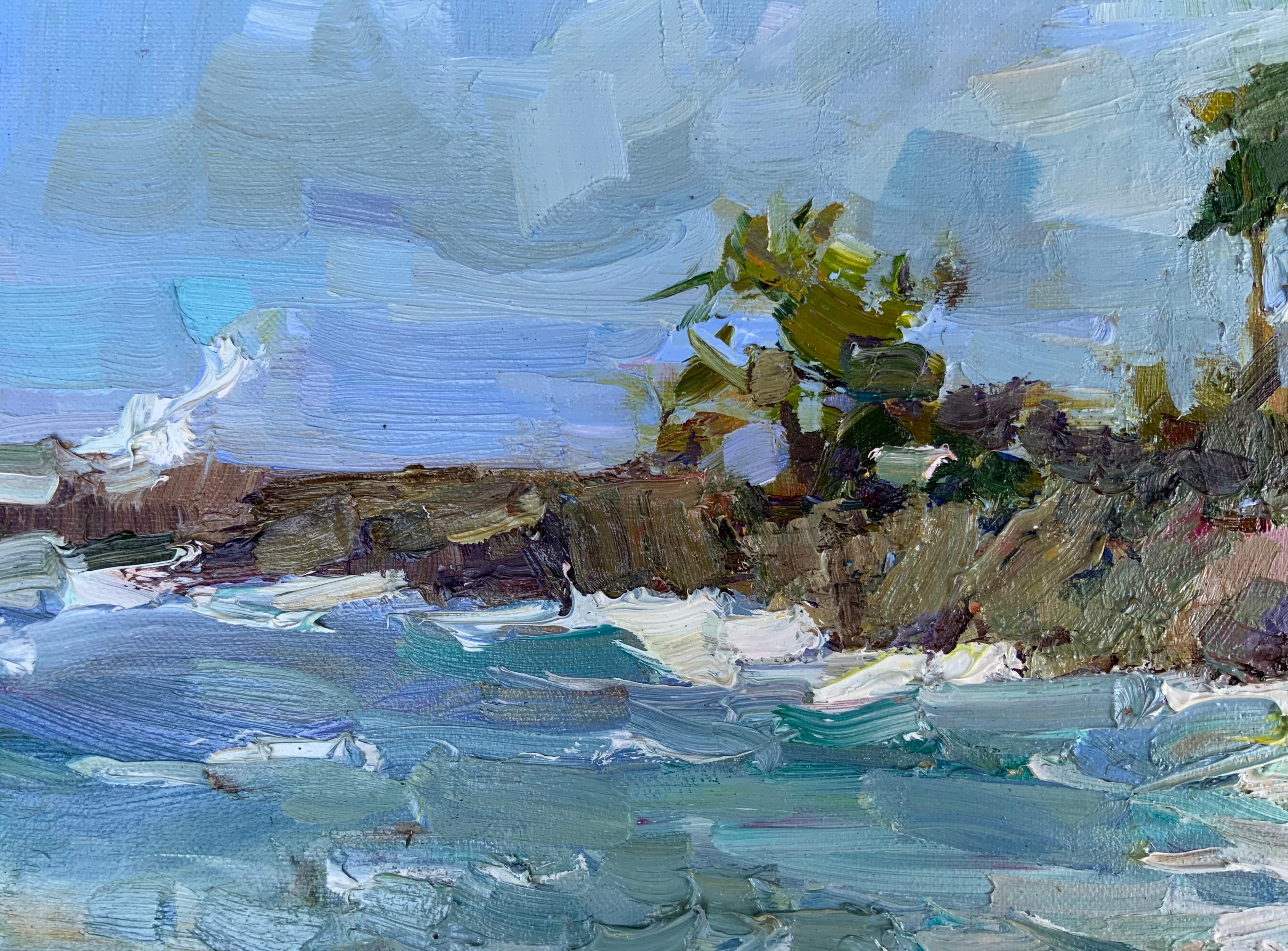 The Big Tree (Impressionismus), Painting, von Daria Molostnova