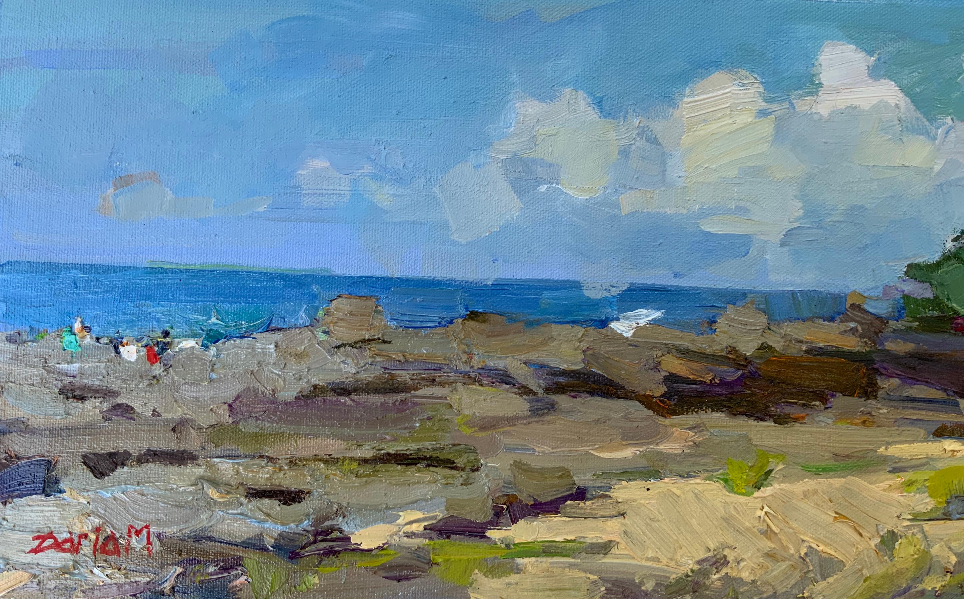 La route vers l'océan - Impressionnisme Painting par Daria Molostnova