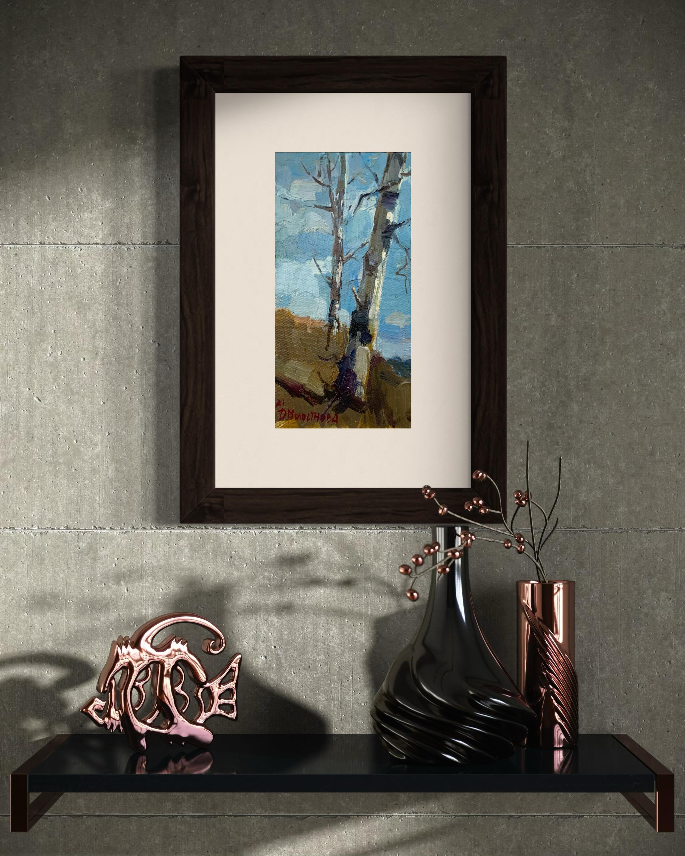 Trunks - Impressionist Painting by Daria Molostnova