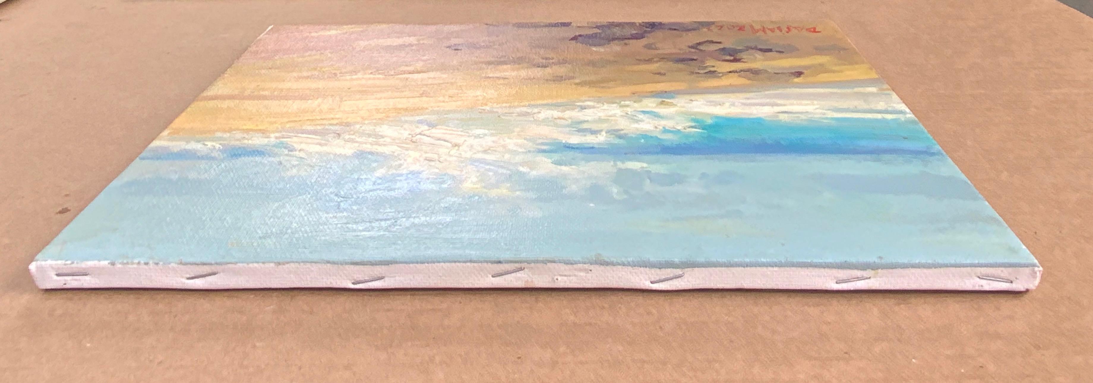 Wave - Painting by Daria Molostnova