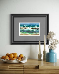 Wave Impulse - Hawaii, ocean wave, marine art, impressionism, American art