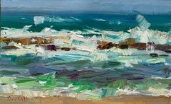 Wave Impulse - Hawaii, ocean wave, marine art, impressionism, American art