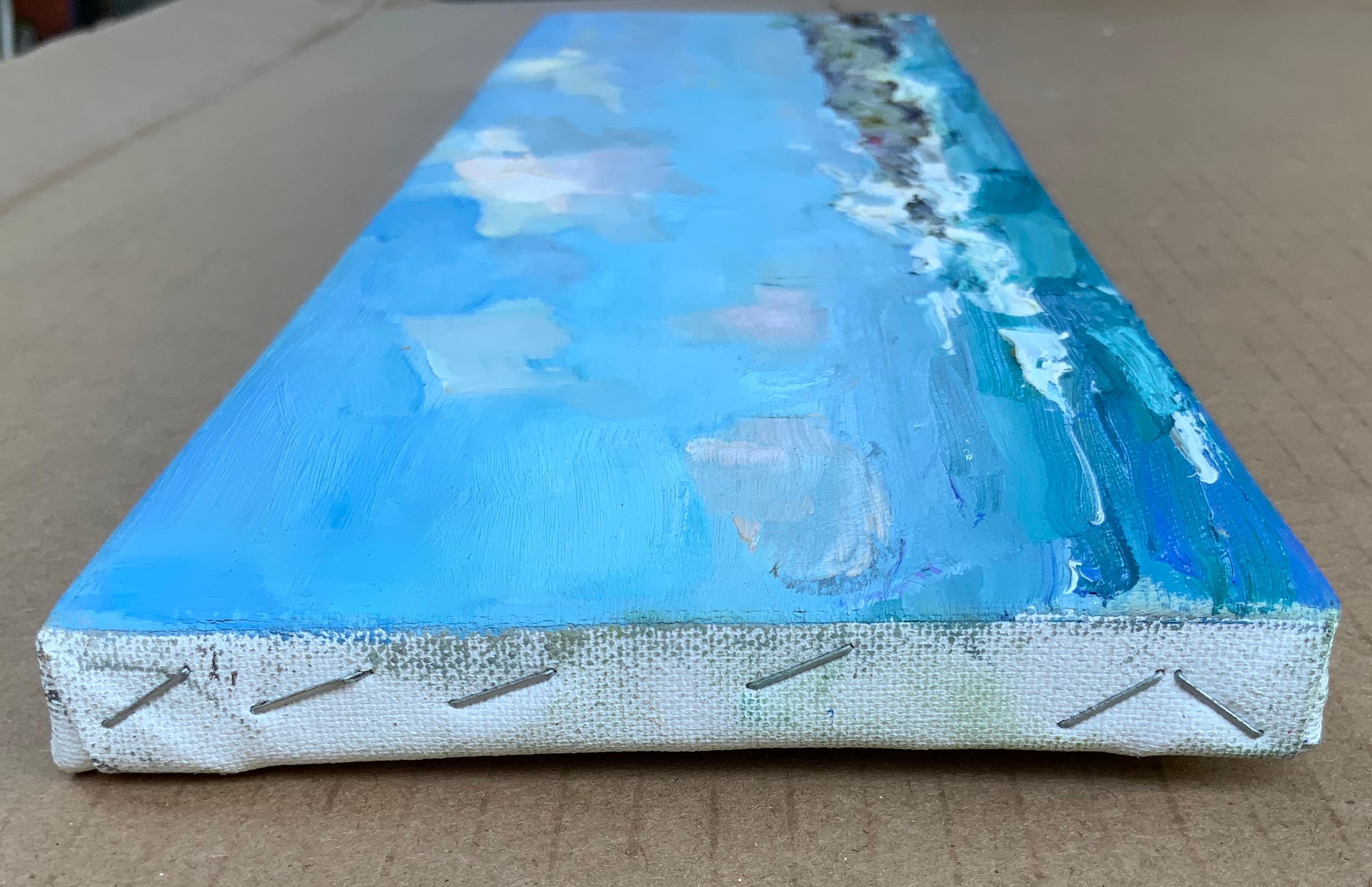 Waves and Clouds - Impressionist Painting by Daria Molostnova
