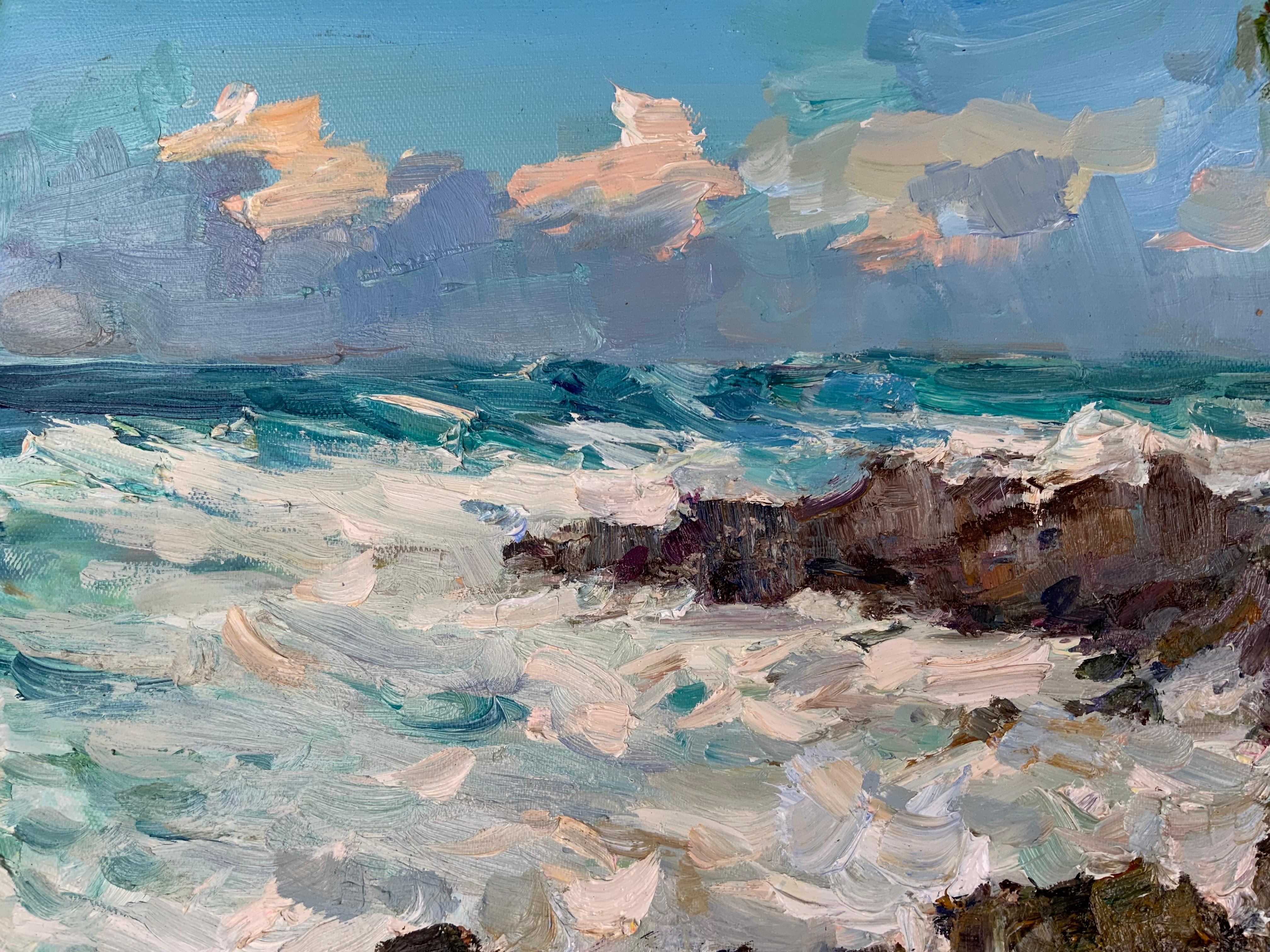 White Tempest - Impressionist Painting by Daria Molostnova