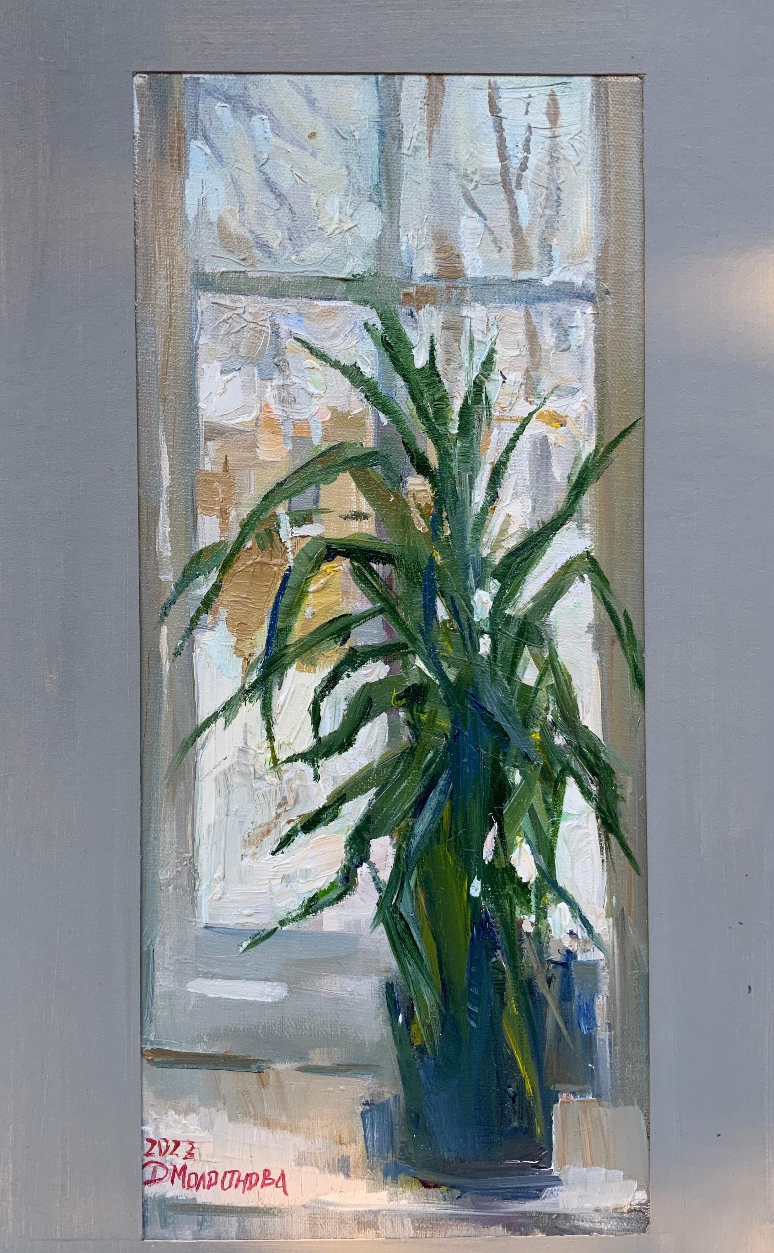 A Winter - Noir Interior Painting par Daria Molostnova