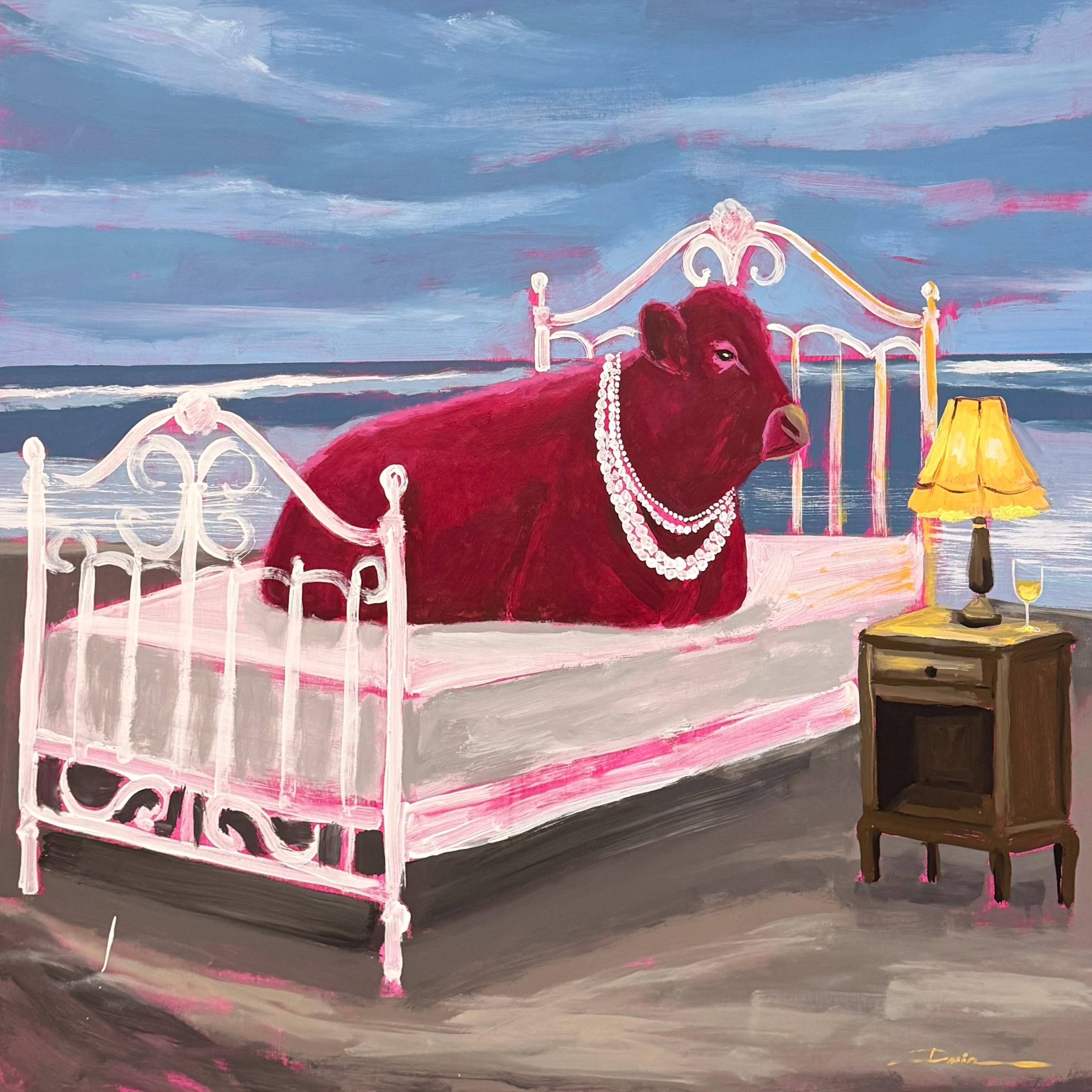 Daria Okhrimenko Landscape Painting - Because Today Was a Lot