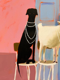 Café del Mar Painting, Animal and Landscape Themes, 90x90 cm, New