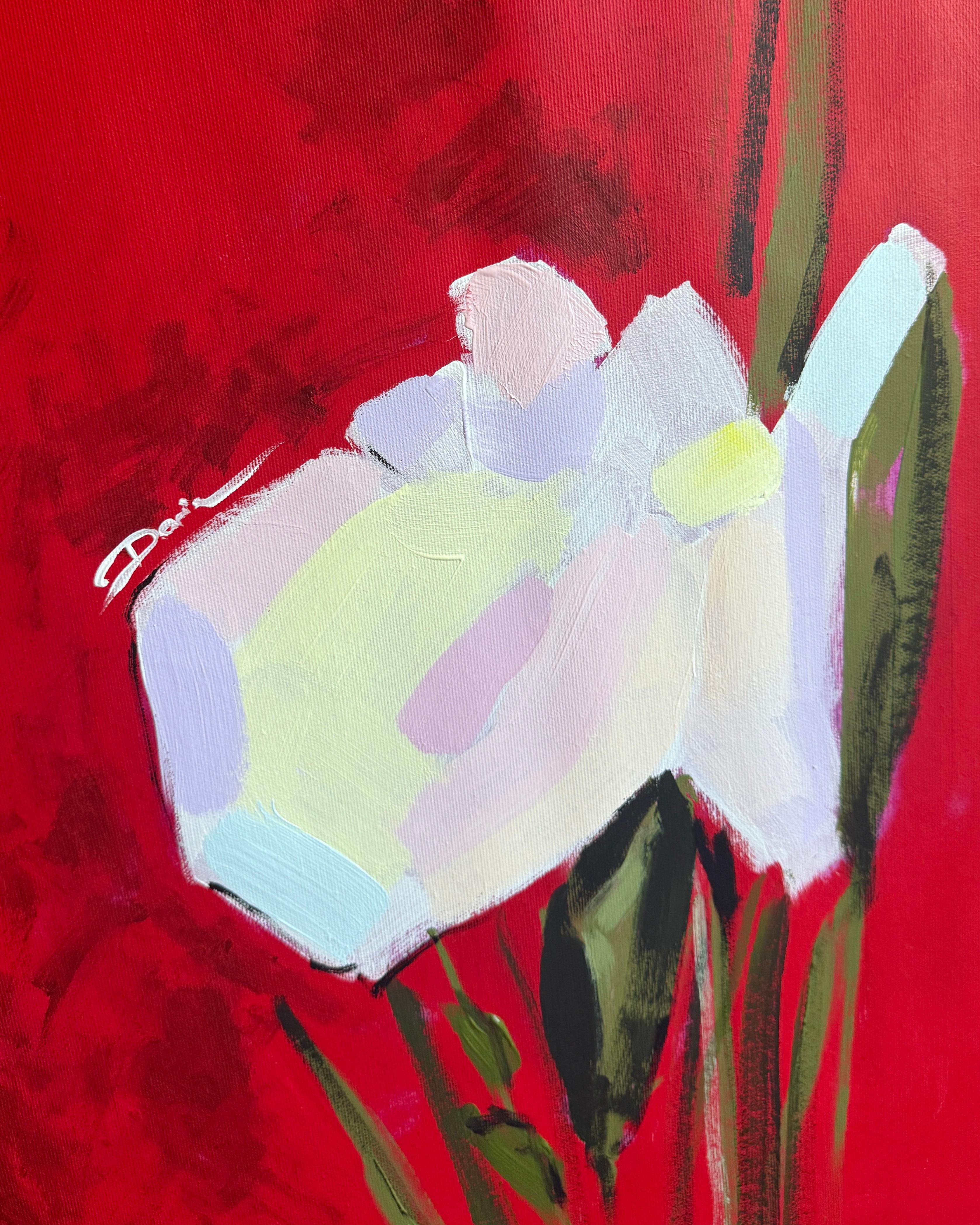 Épisode 3 - Rouge Figurative Painting par Daria Okhrimenko