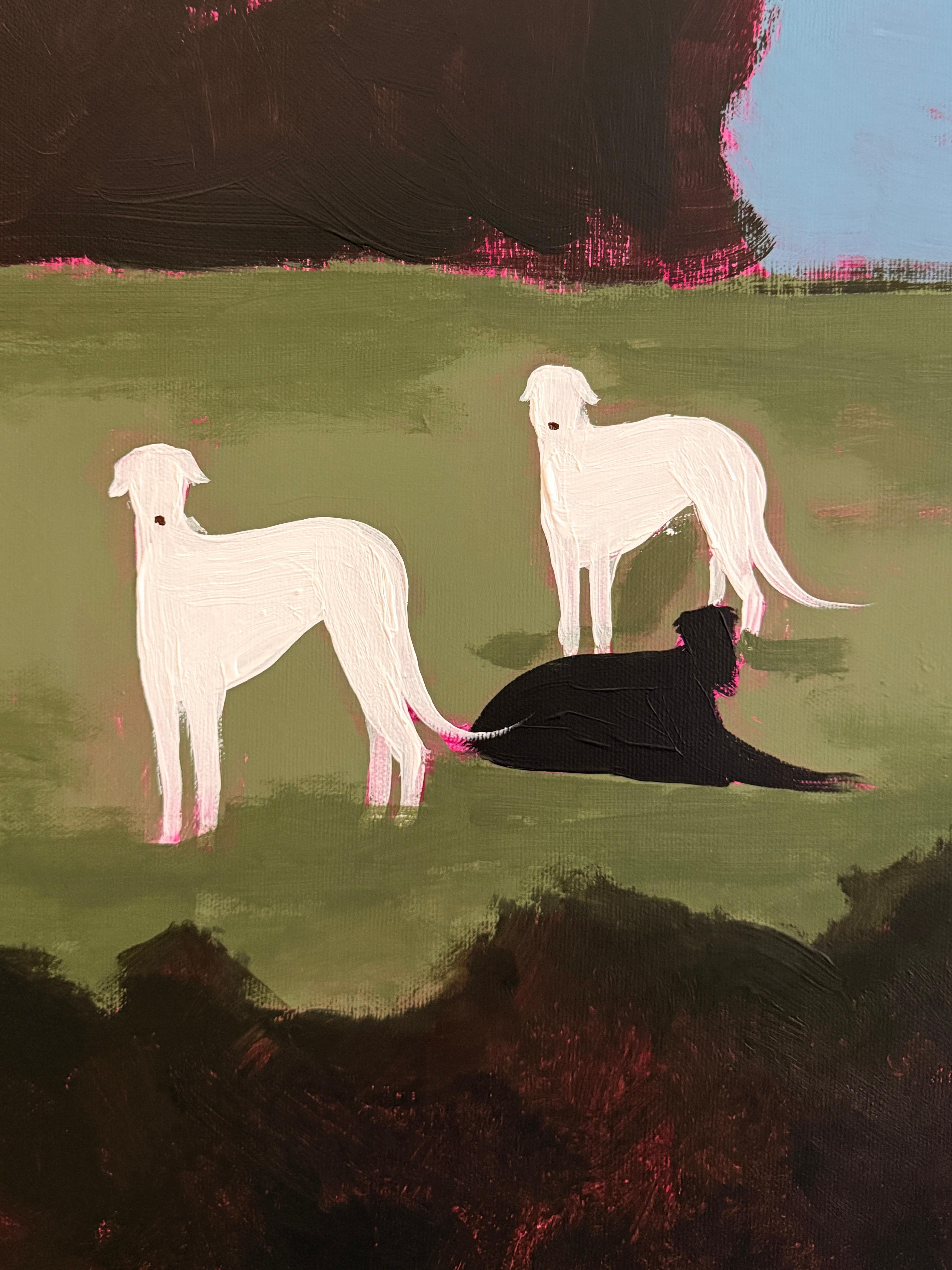 Amis avec avantages - Contemporain Painting par Daria Okhrimenko