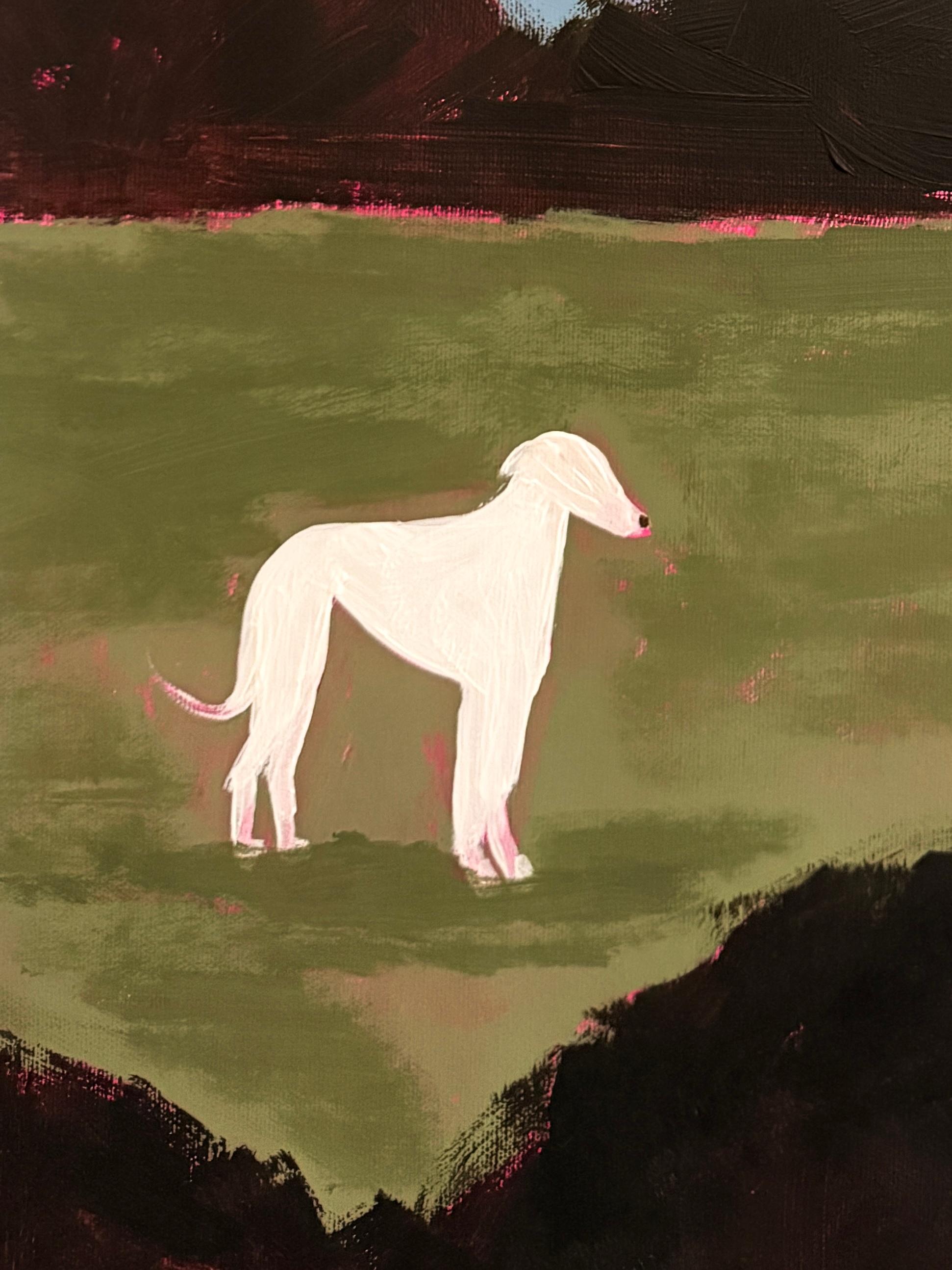 Amis avec avantages - Noir Landscape Painting par Daria Okhrimenko