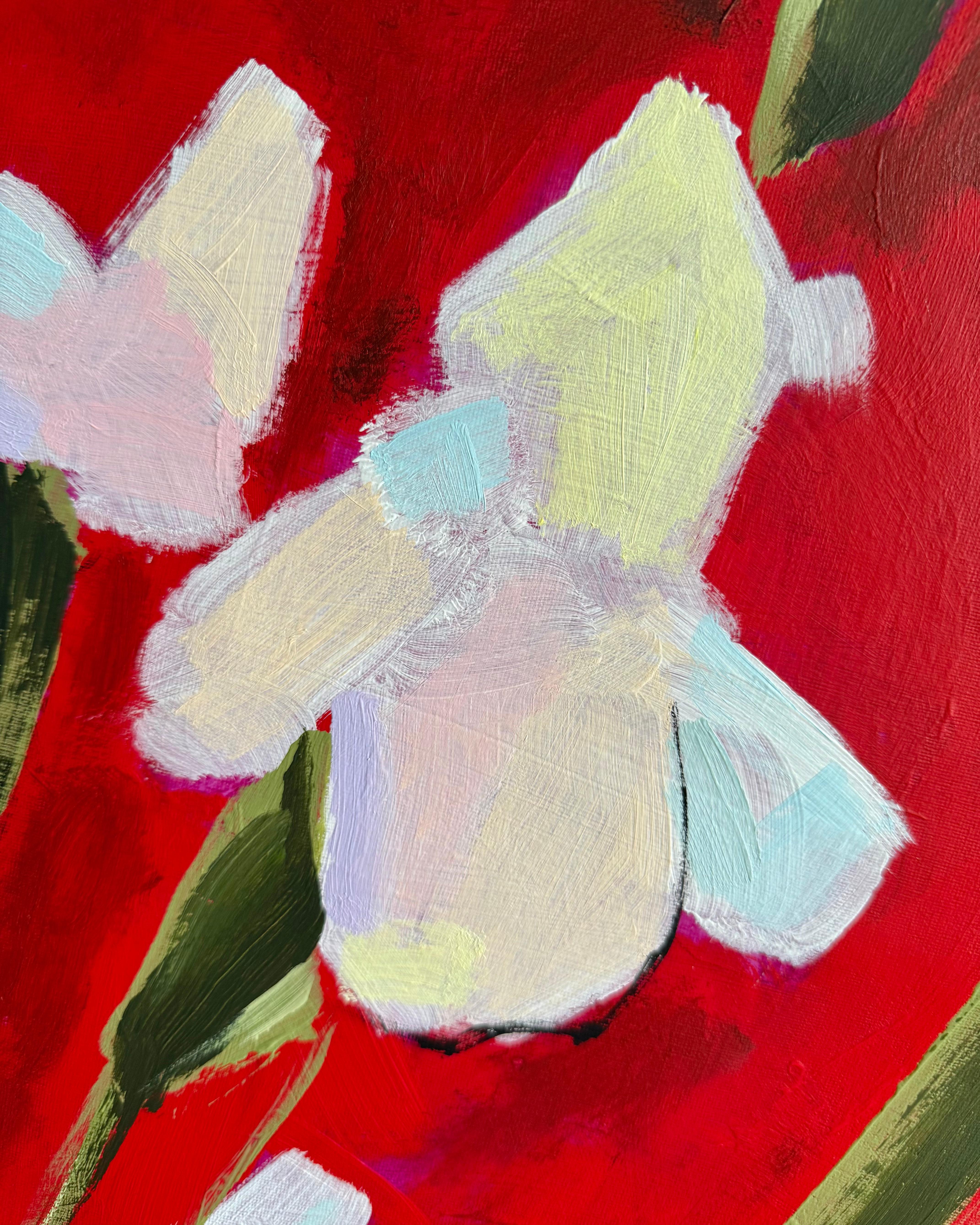 Iris #1 - Contemporain Painting par Daria Okhrimenko