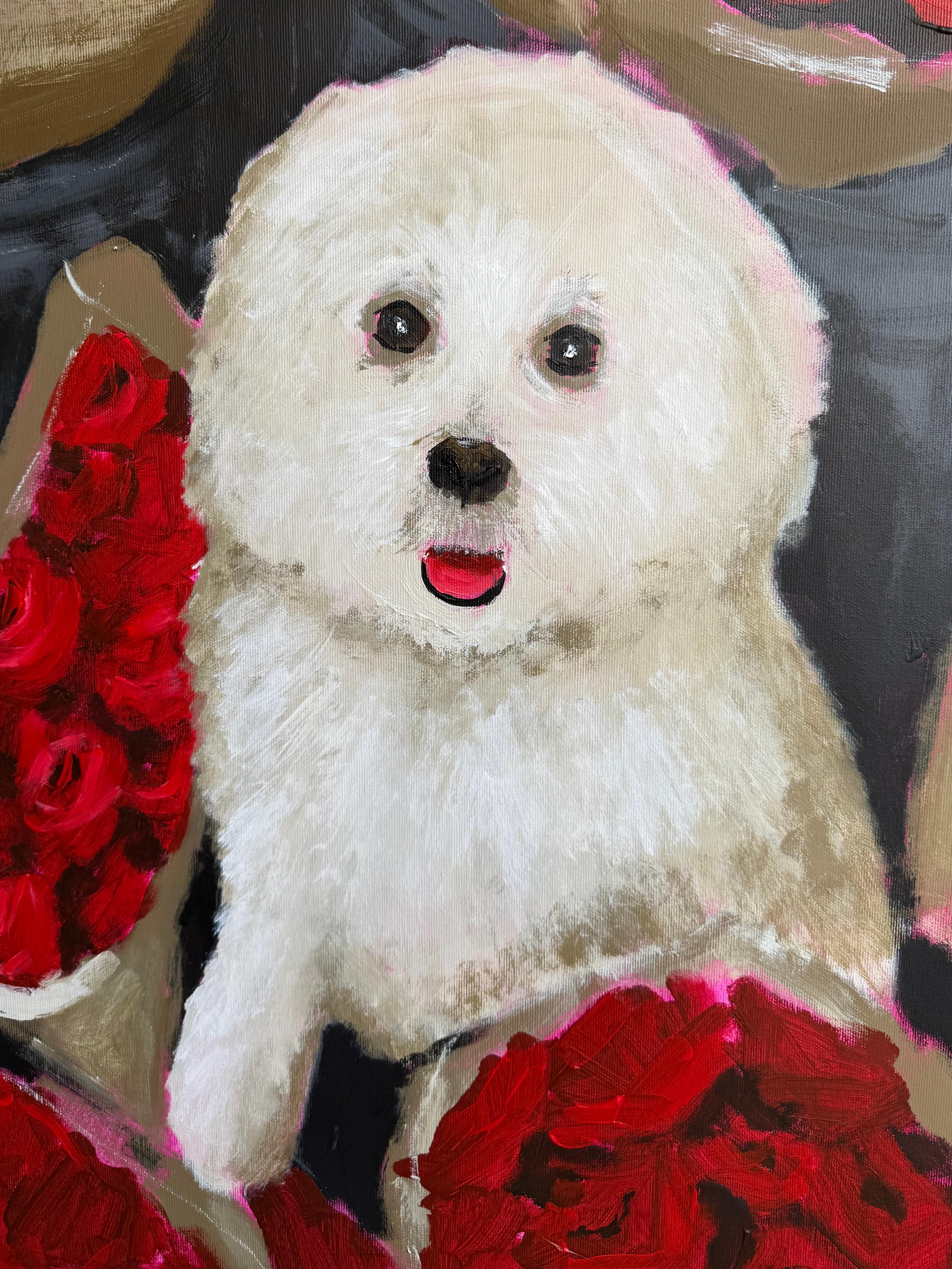 Liebesmarkt – Painting von Daria Okhrimenko