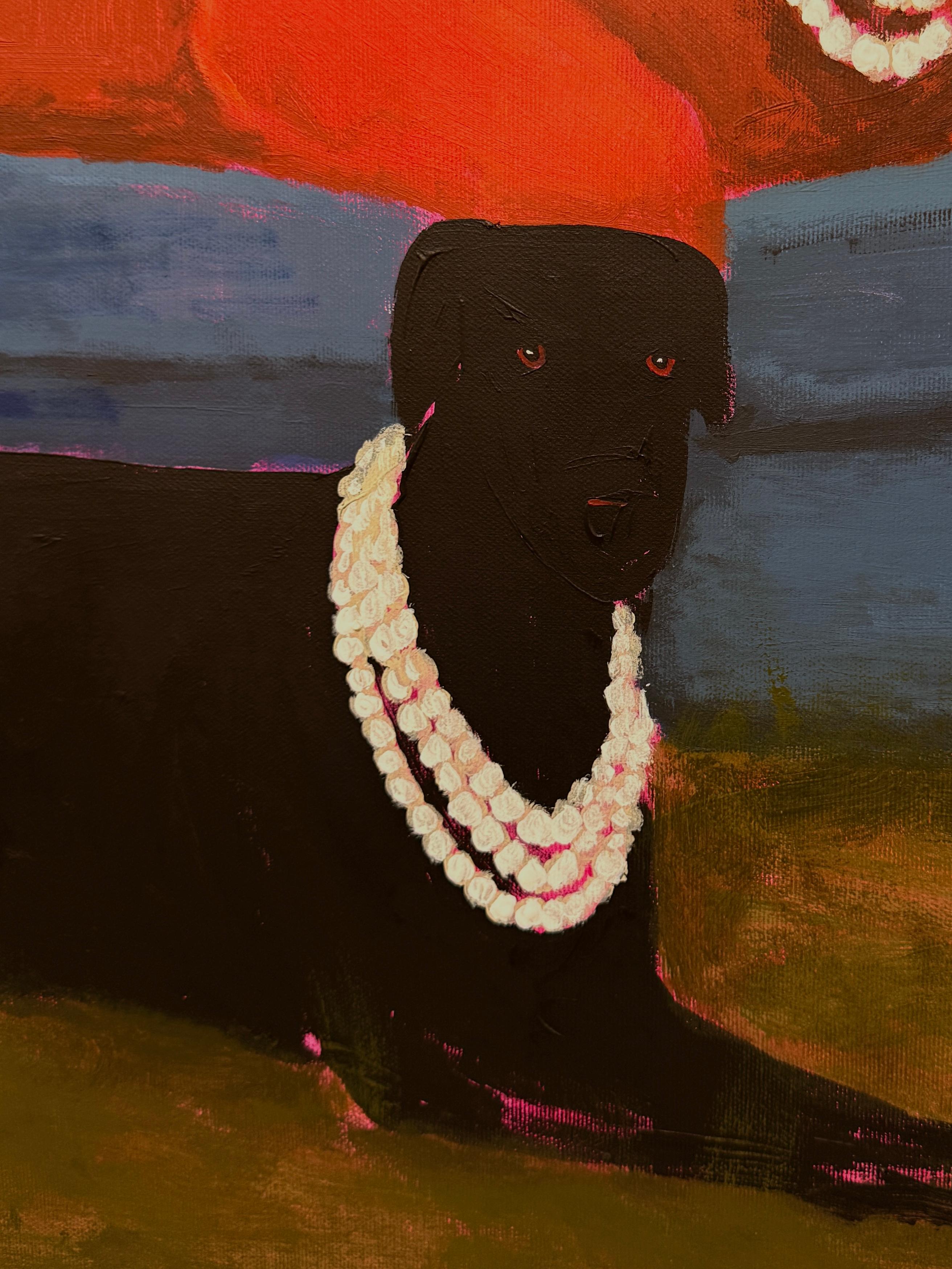 Not Perfect but Real - Contemporary Painting by Daria Okhrimenko