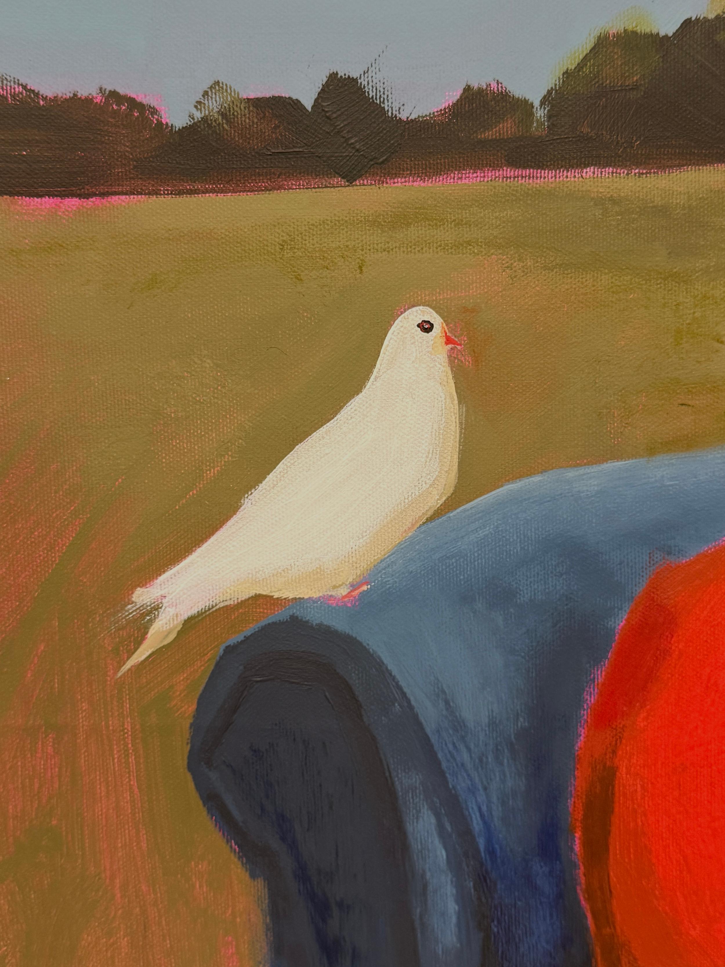 In this piece, I return to the kind of closeness that needs no explanation. Fiigures — different in shape, color, and nature — remain beside one another simply because they choose to. Their quiet togetherness carries a warmth stronger than