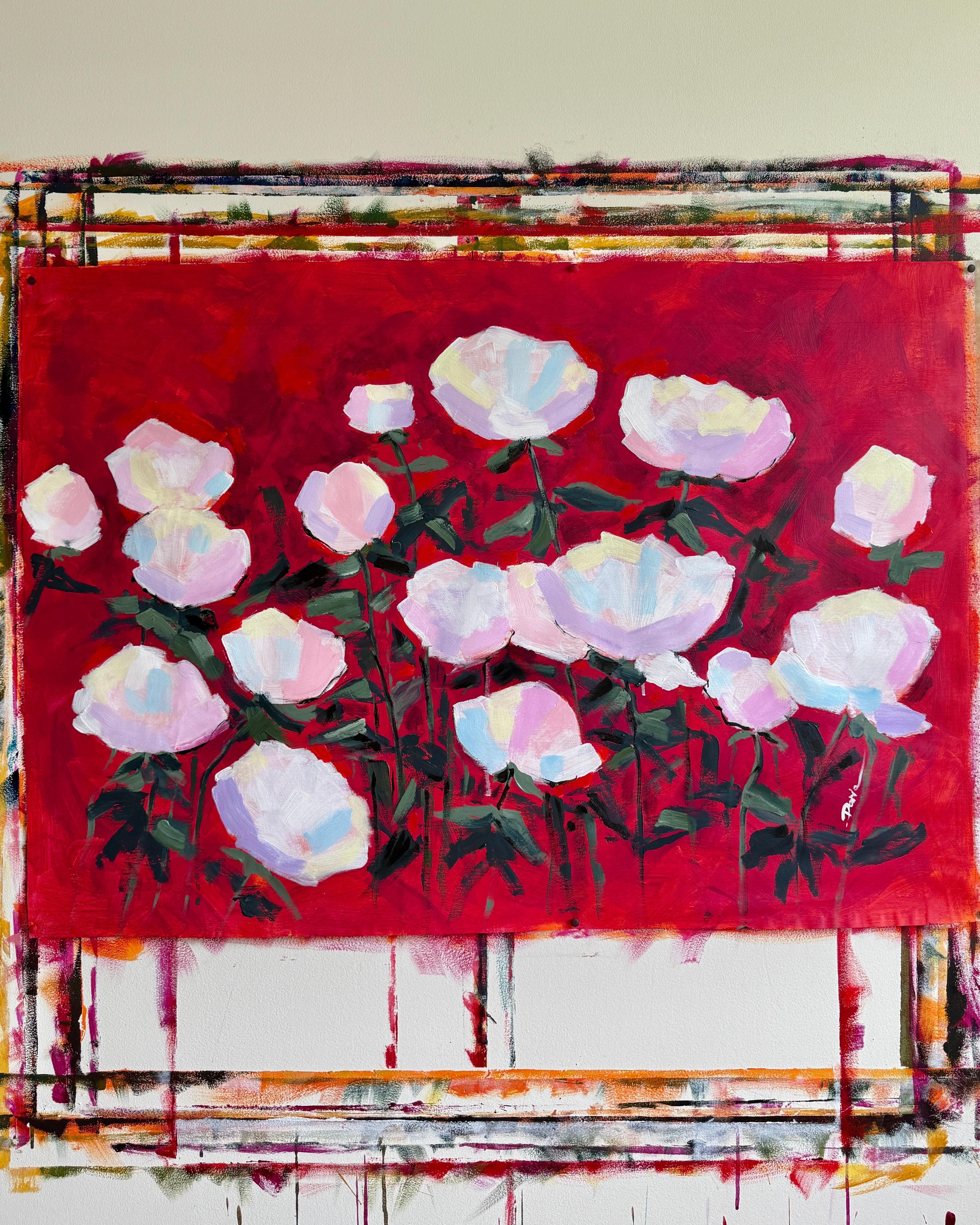Pfingstrosen #1 – Painting von Daria Okhrimenko