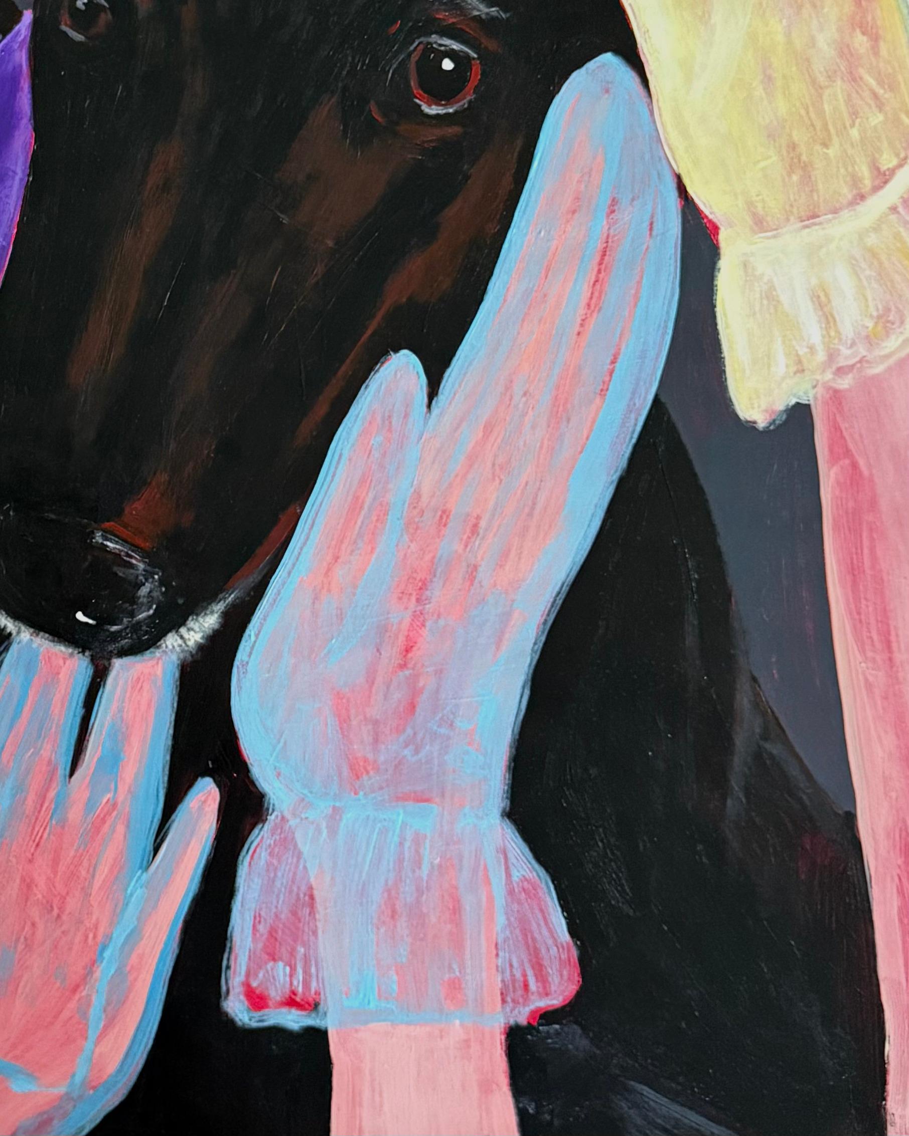 Permission to Toch - Contemporary Painting by Daria Okhrimenko