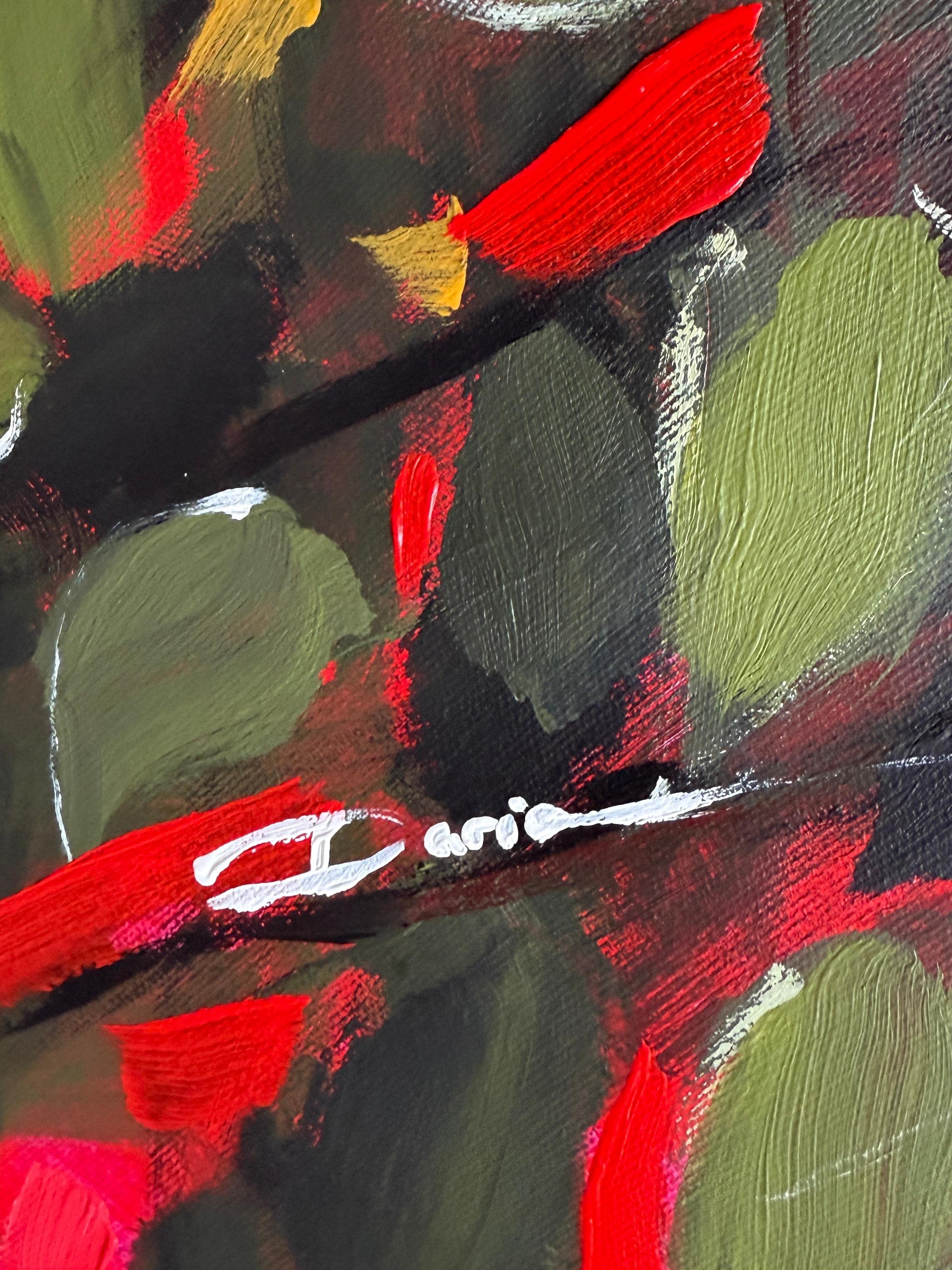 Rosen #1 (Rot), Landscape Painting, von Daria Okhrimenko