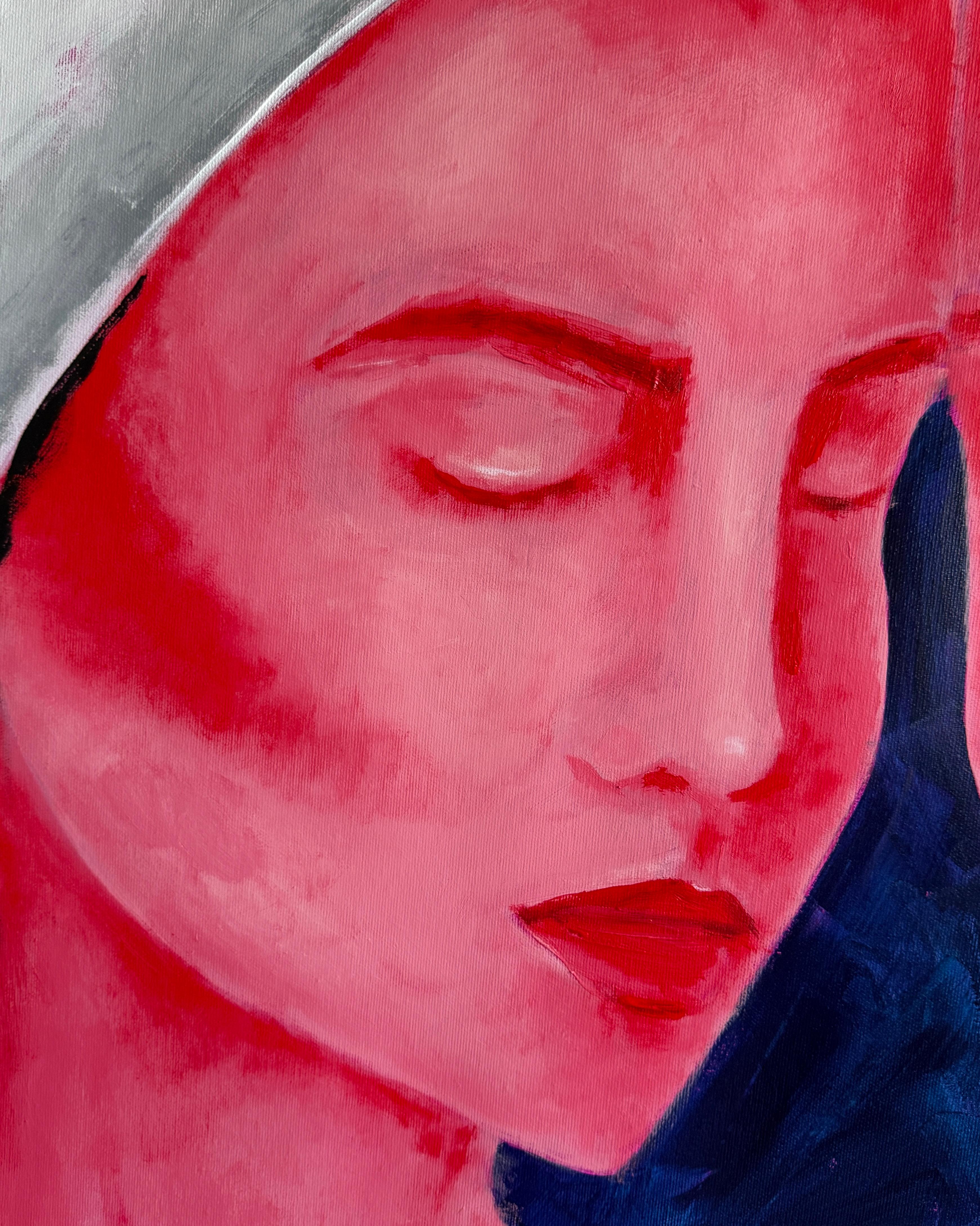 Geteiltes Schweigen – Painting von Daria Okhrimenko