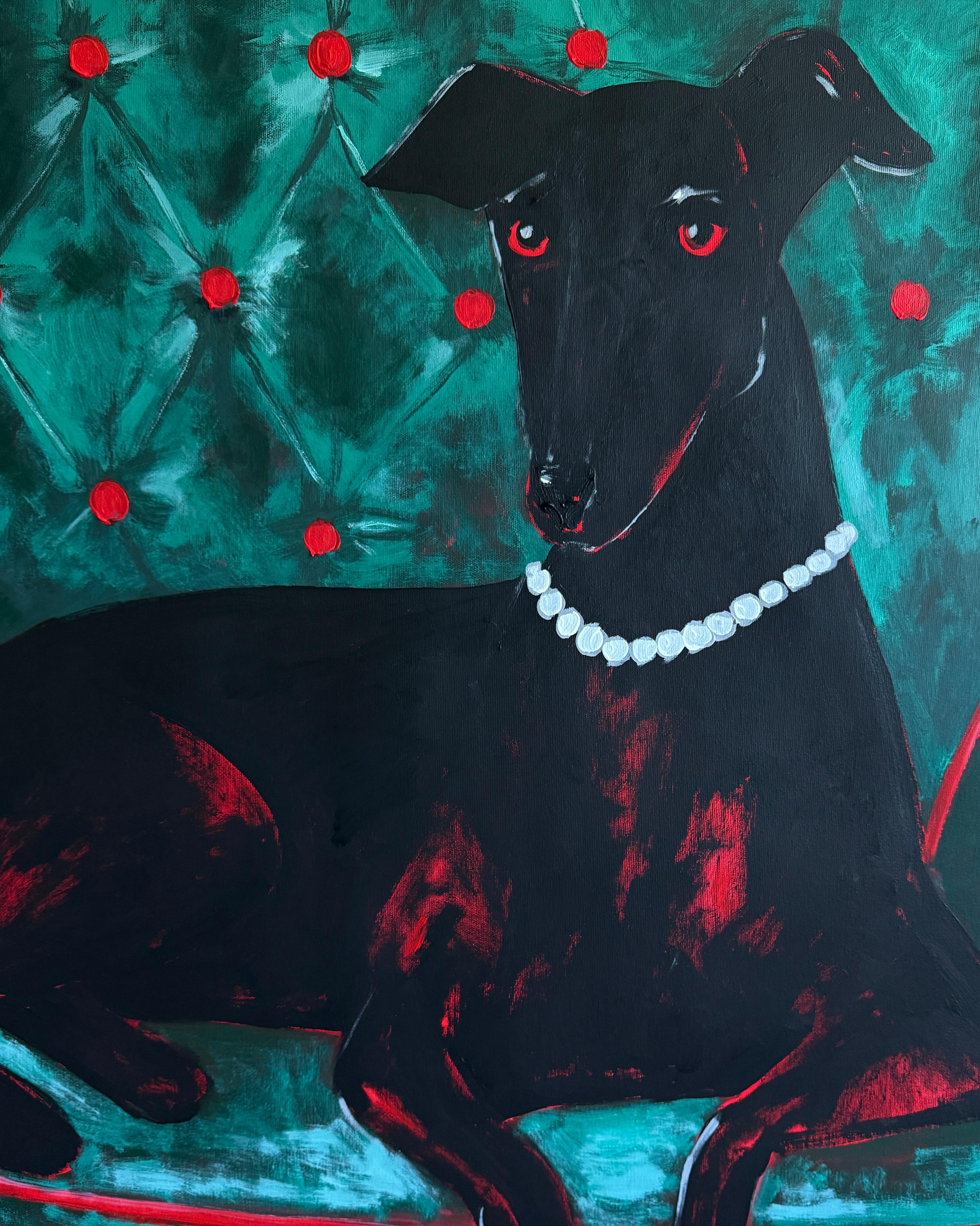 La duchesse - Contemporain Painting par Daria Okhrimenko
