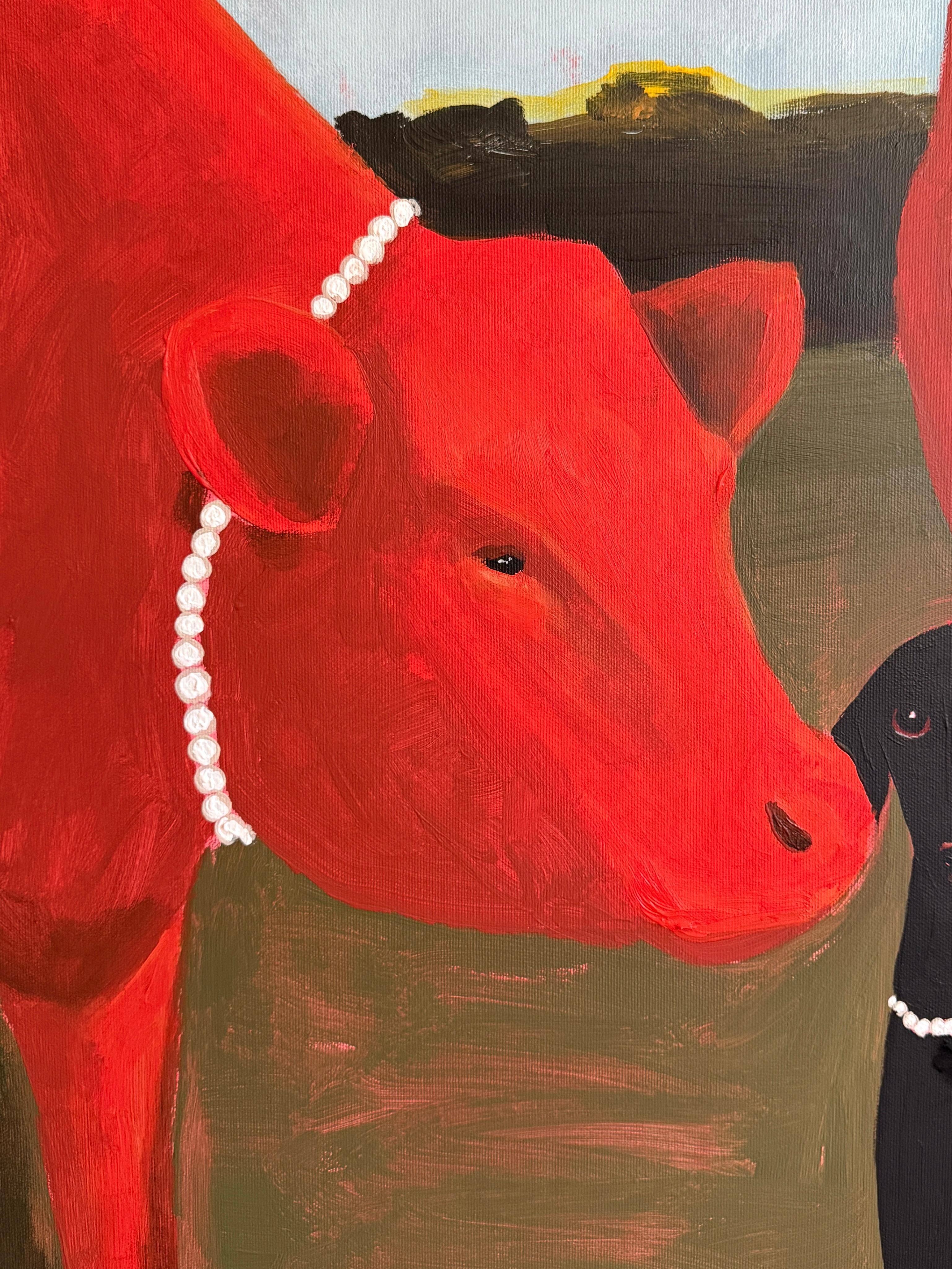 Der Pearl Club (Zeitgenössisch), Painting, von Daria Okhrimenko