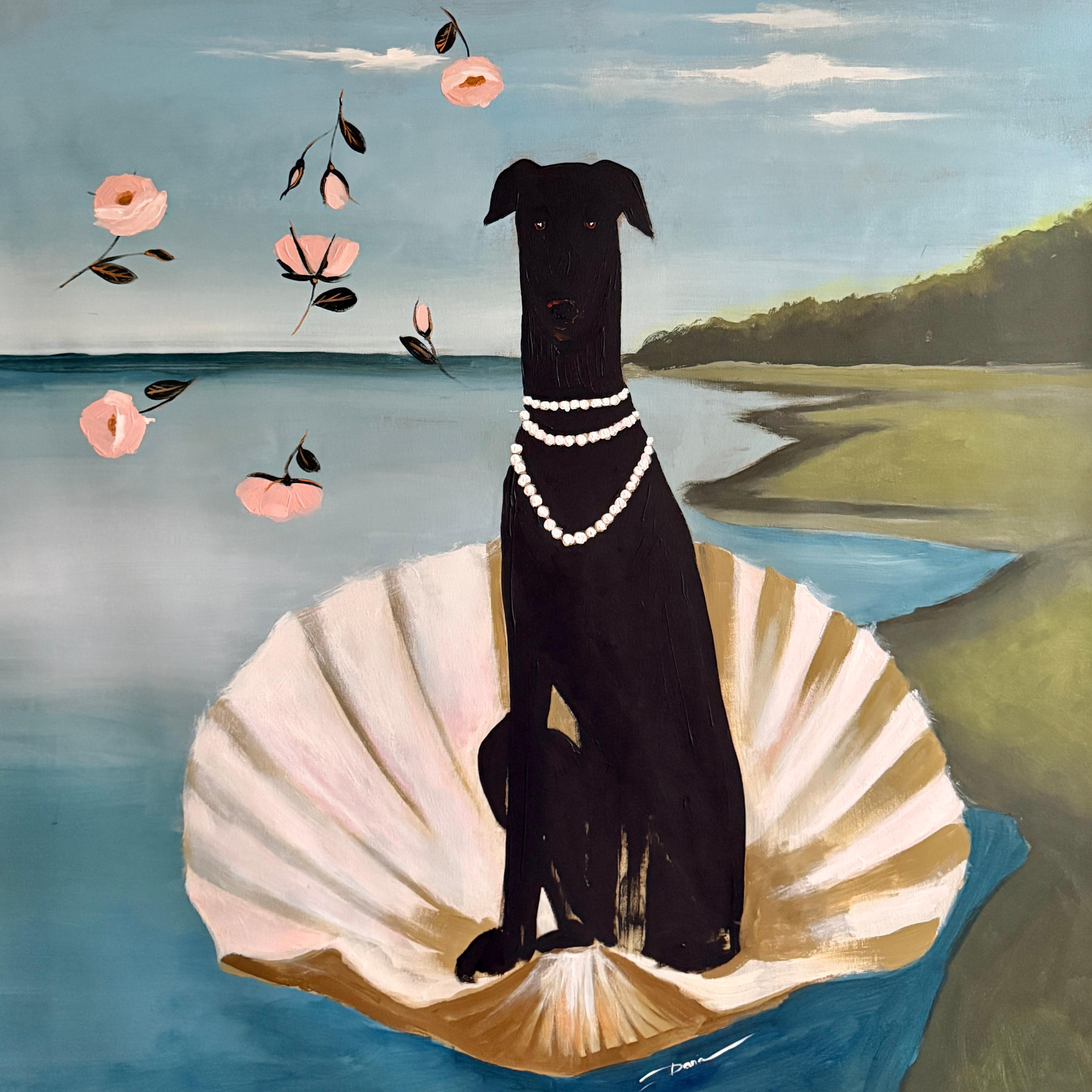 Daria Okhrimenko Animal Painting - Venus aka Good Girl