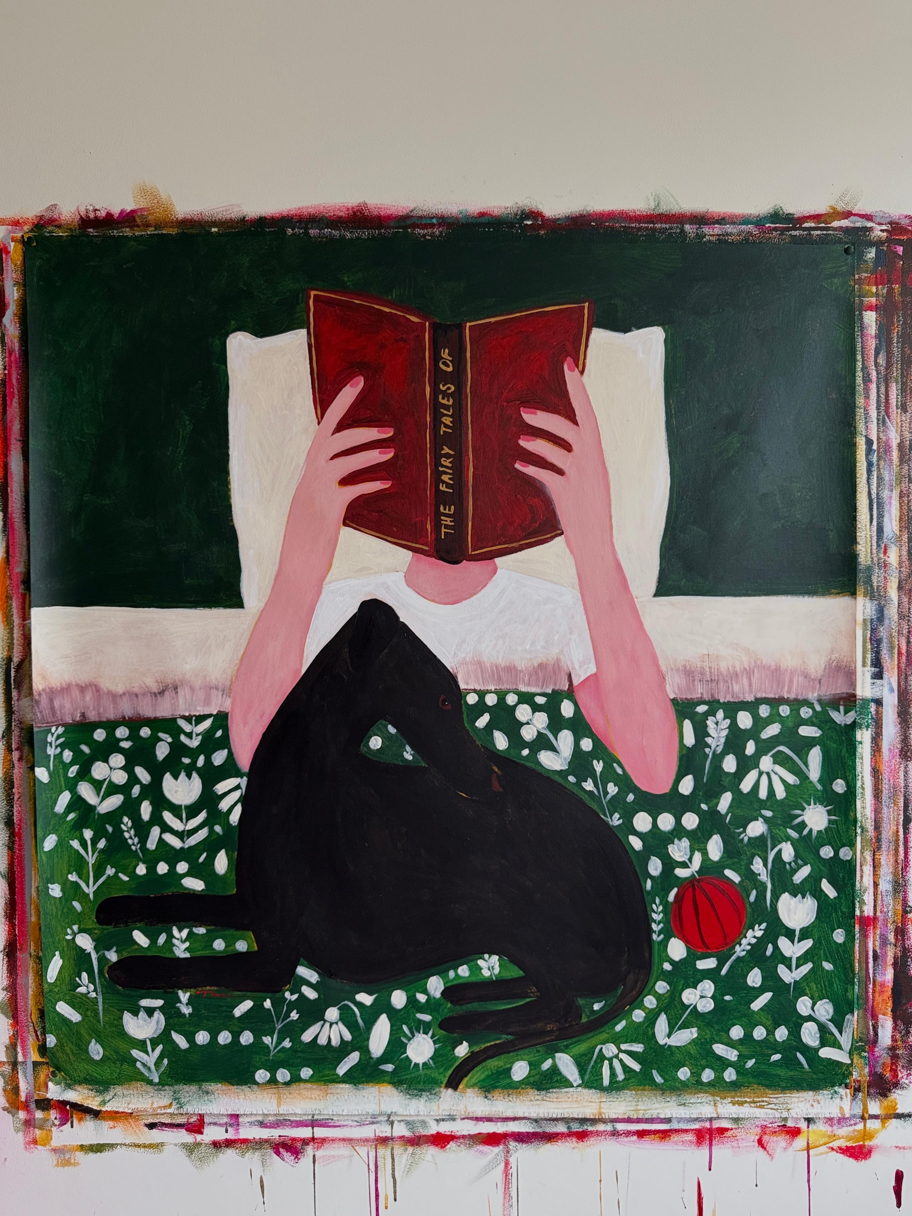 When It’s Raining Cats and Dogs - Painting by Daria Okhrimenko
