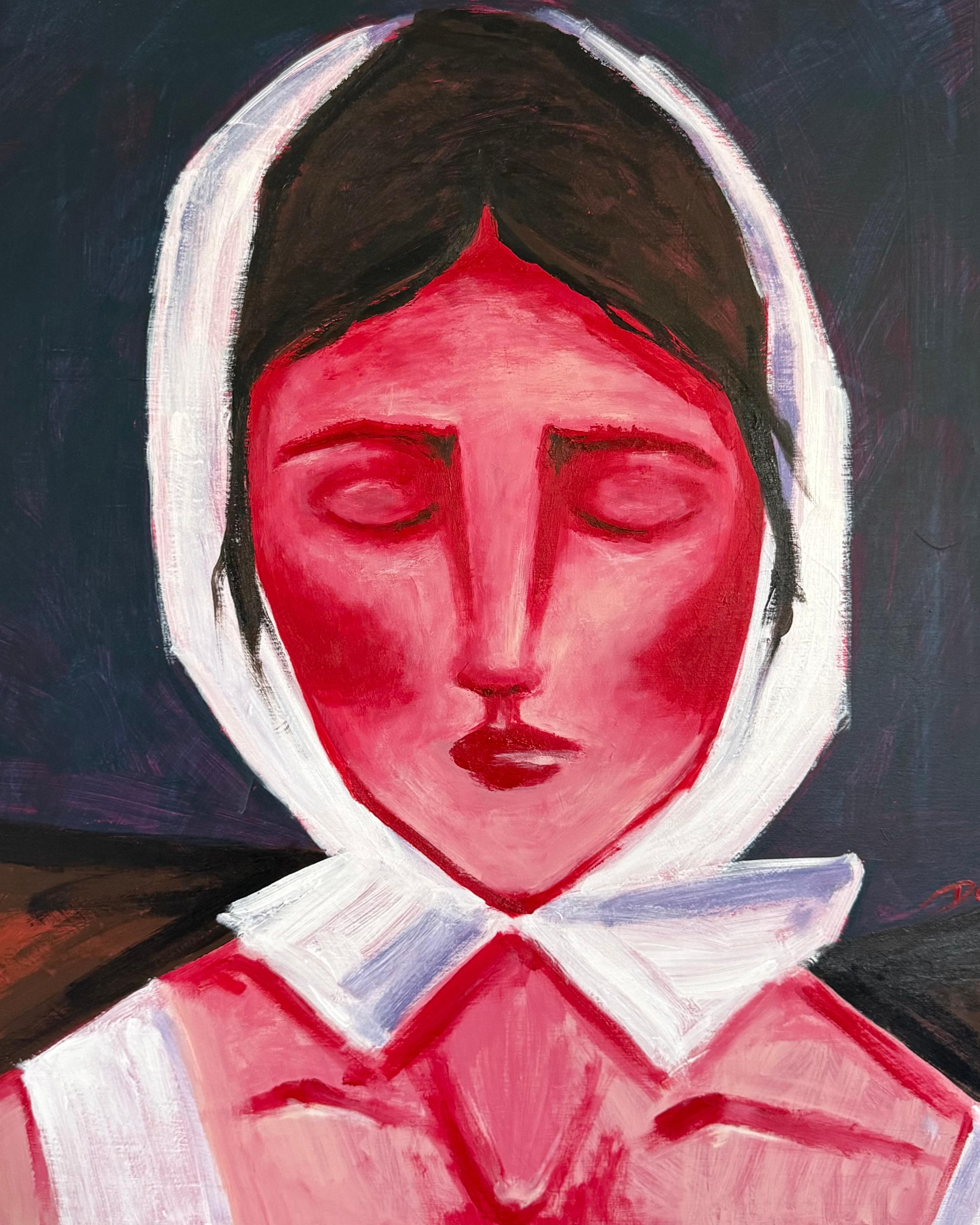 When No Answers Are Needed - Painting by Daria Okhrimenko