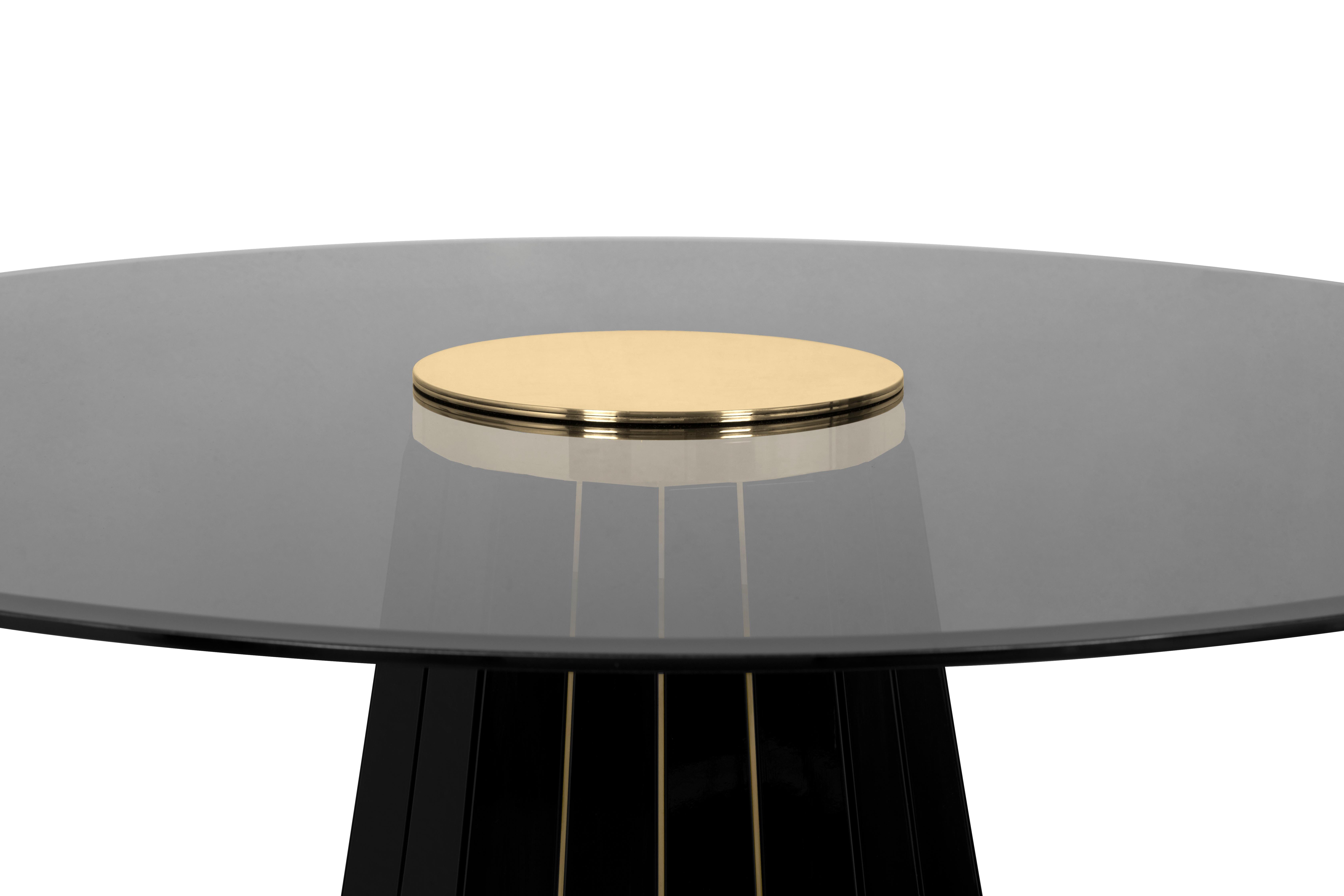 smoked glass top dining table