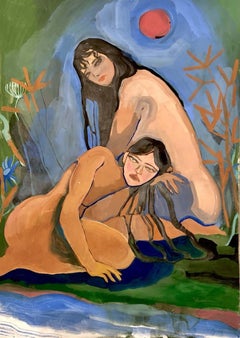 Girls in the tropis forest, 60x42cm
