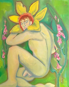 Narcissus transformation, 80x60cm